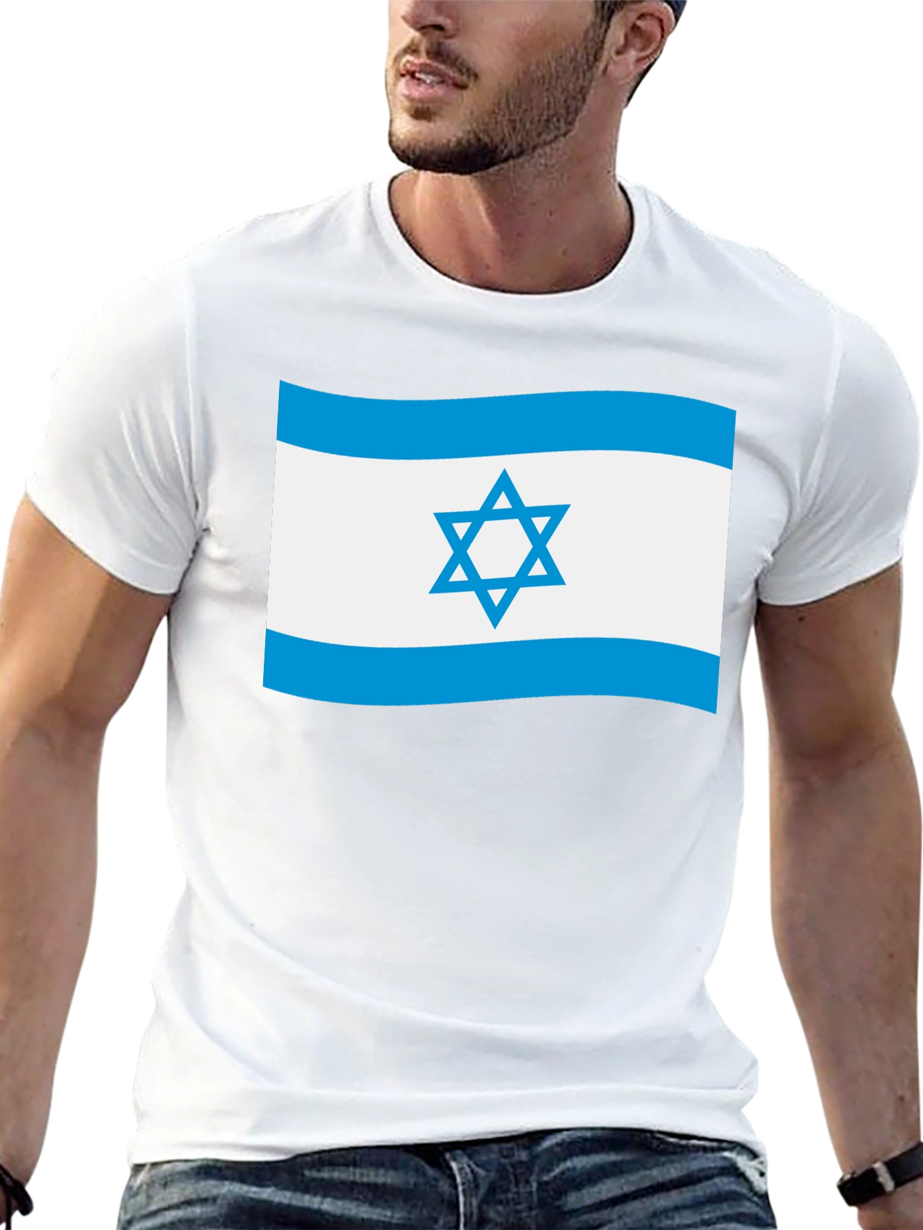 Israel Flag T-Shirt - Black Patriotic Tee
