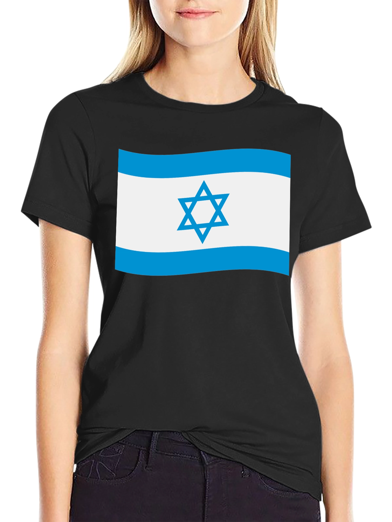 Israel Flag T-Shirt - Black Patriotic Tee