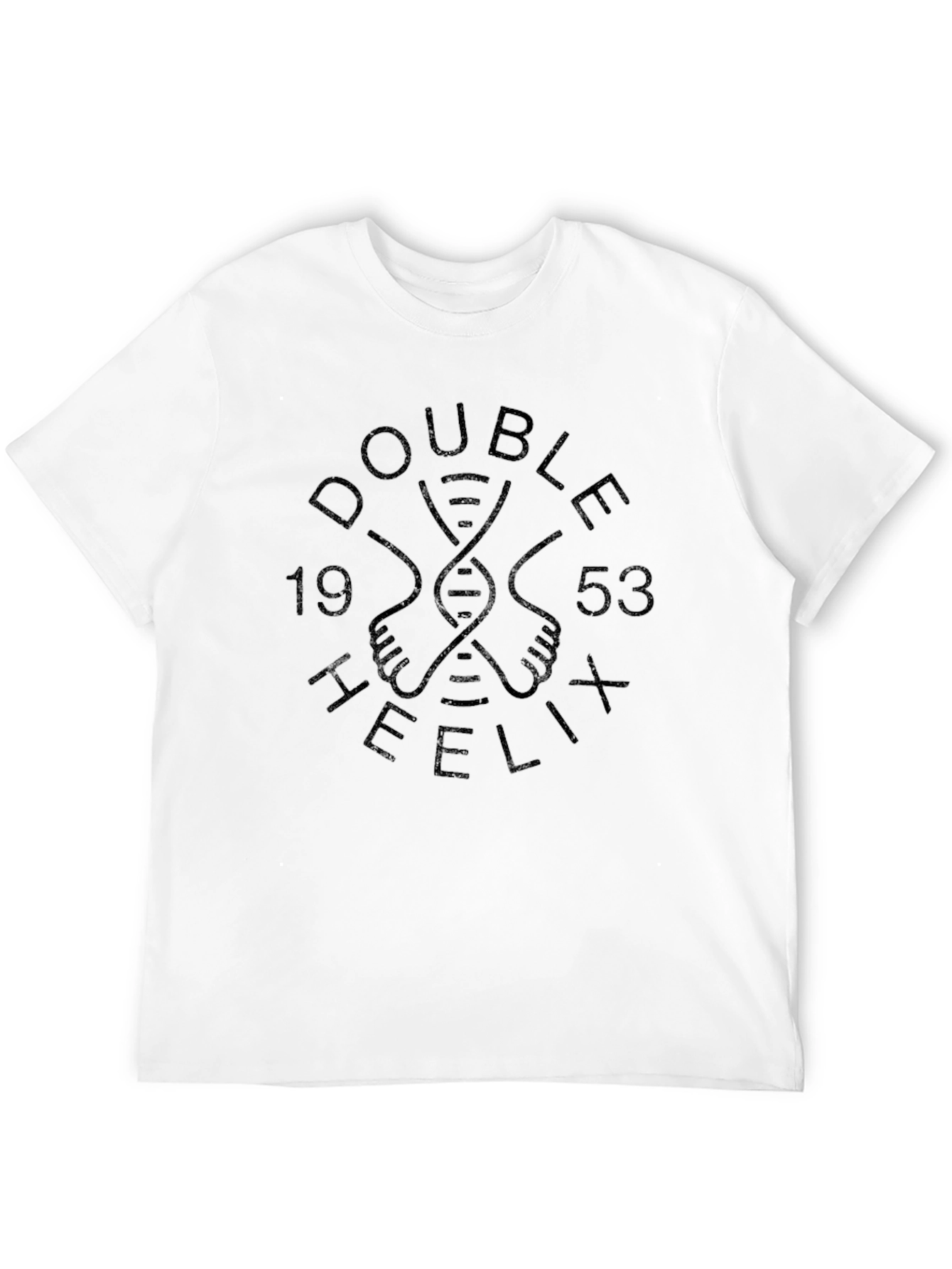 Double Helix T-Shirt - DNA Design - Black