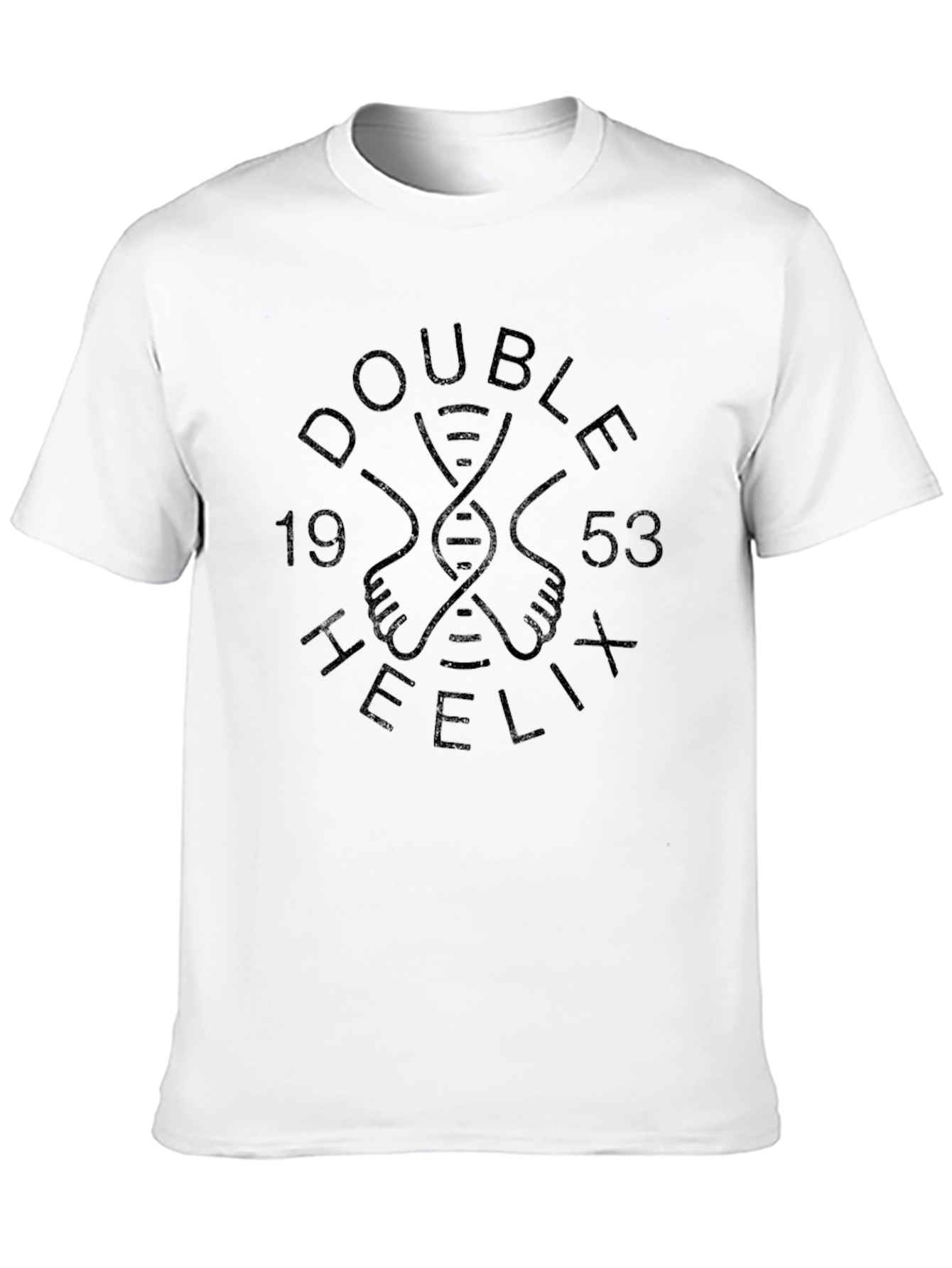 Double Helix T-Shirt - DNA Design - Black