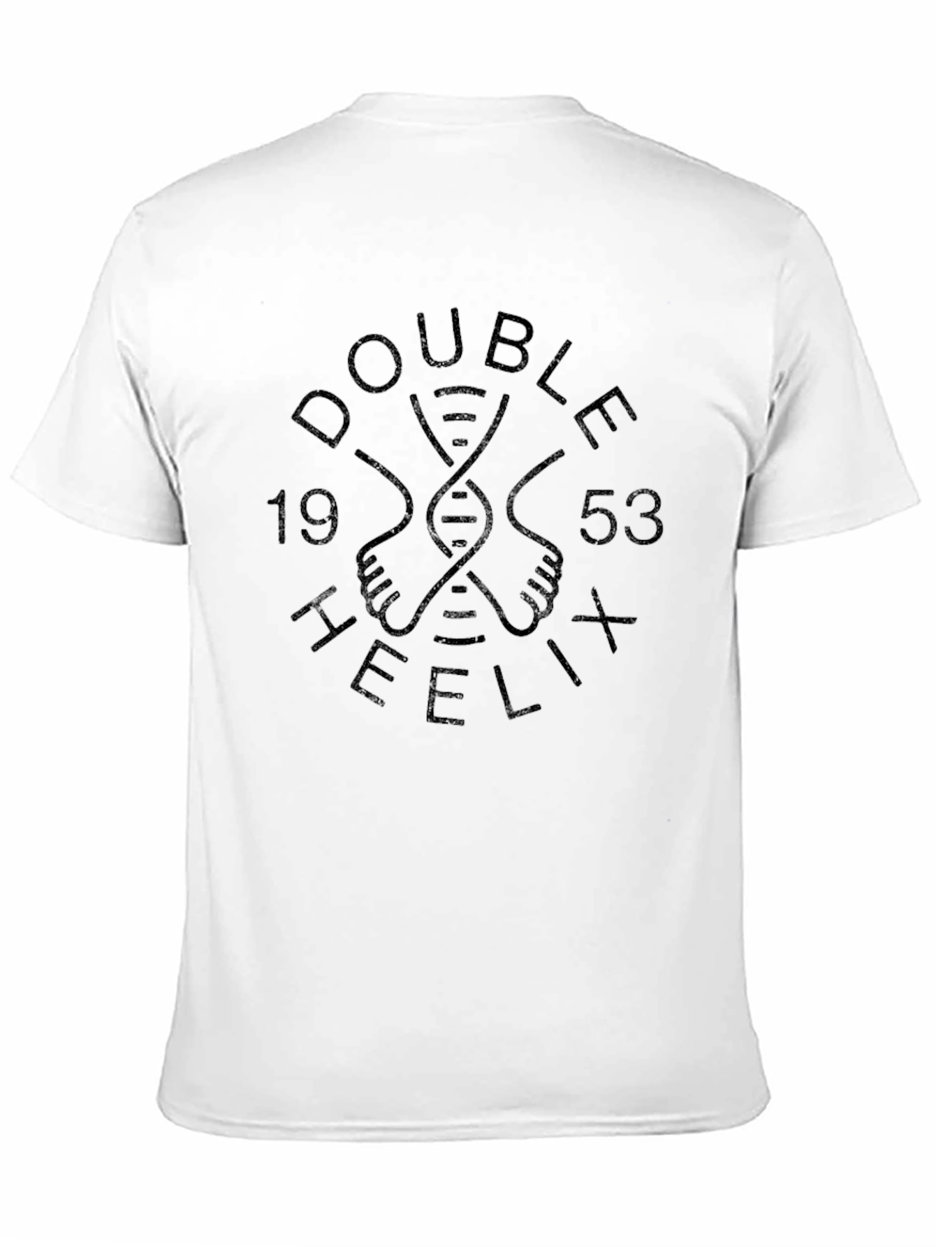 Double Helix T-Shirt - DNA Design - Black