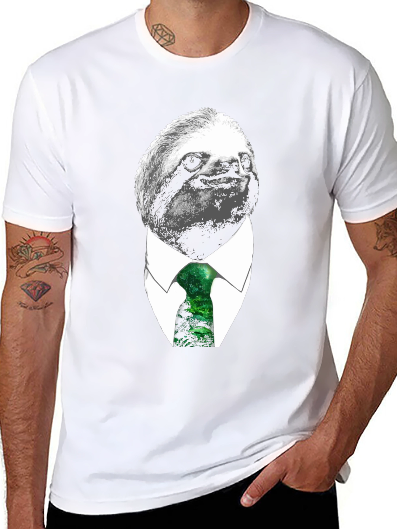 Sloth Boss T-Shirt - Business Casual Funny Tee
