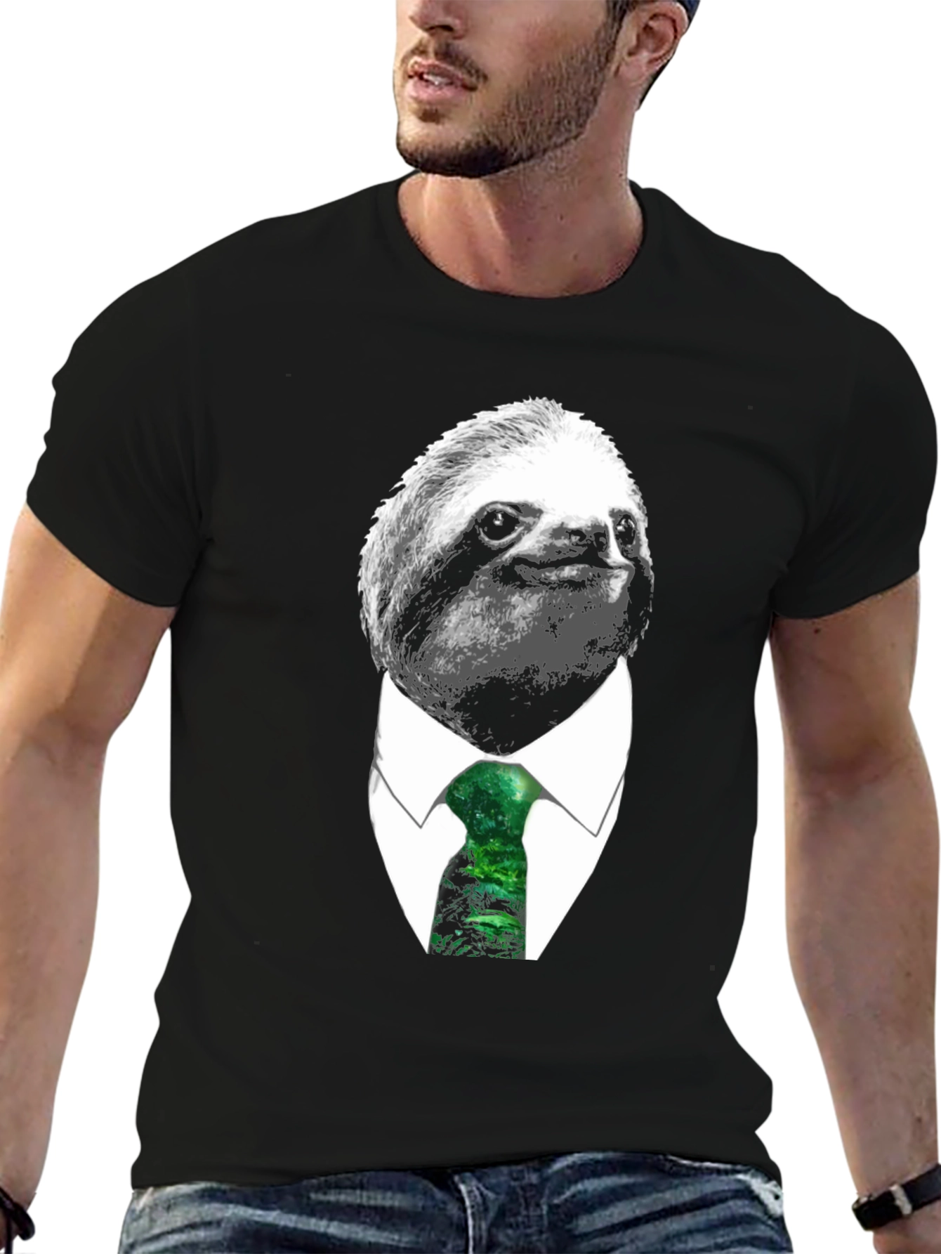 Sloth Boss T-Shirt - Business Casual Funny Tee