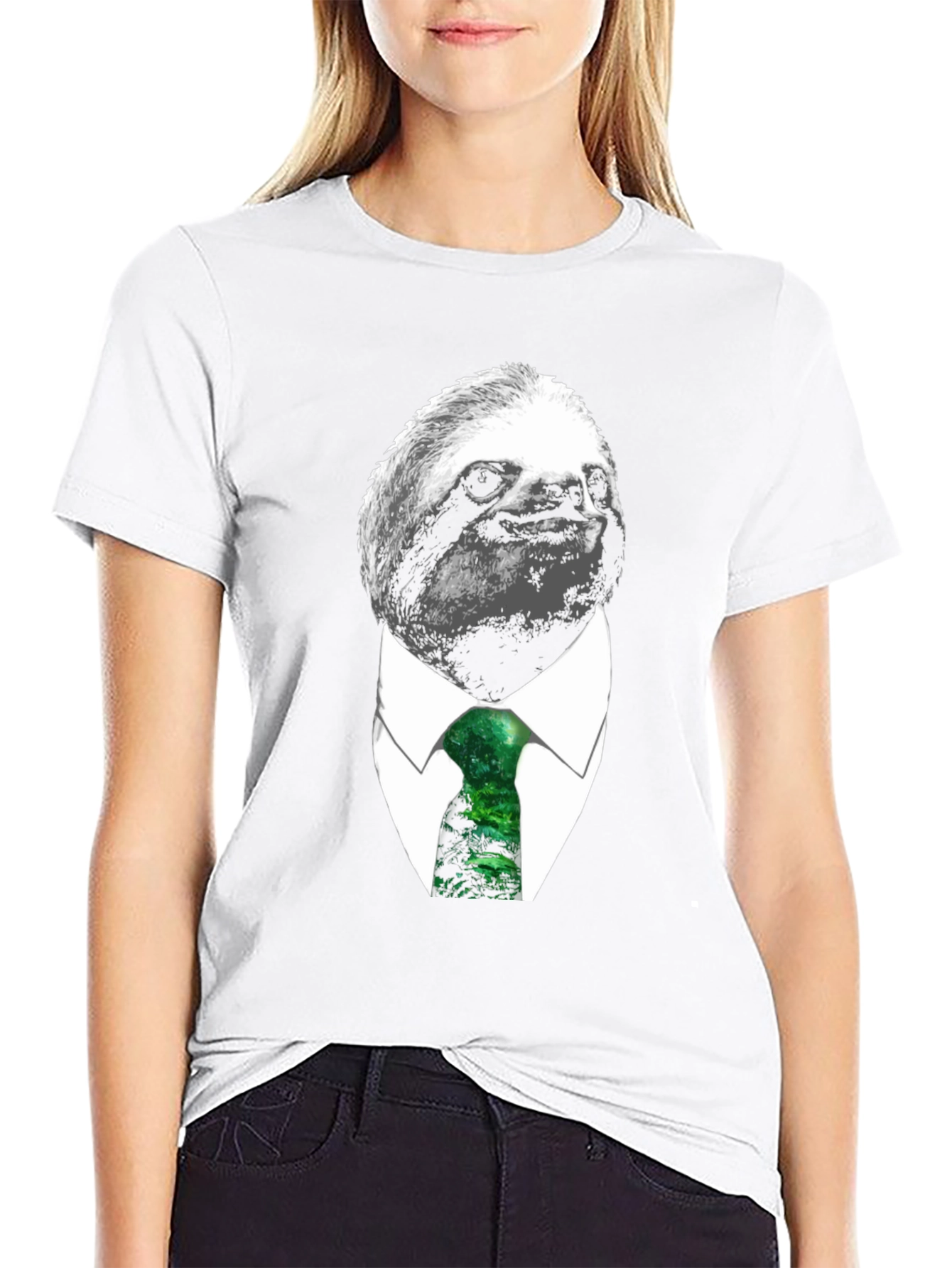 Sloth Boss T-Shirt - Business Casual Funny Tee