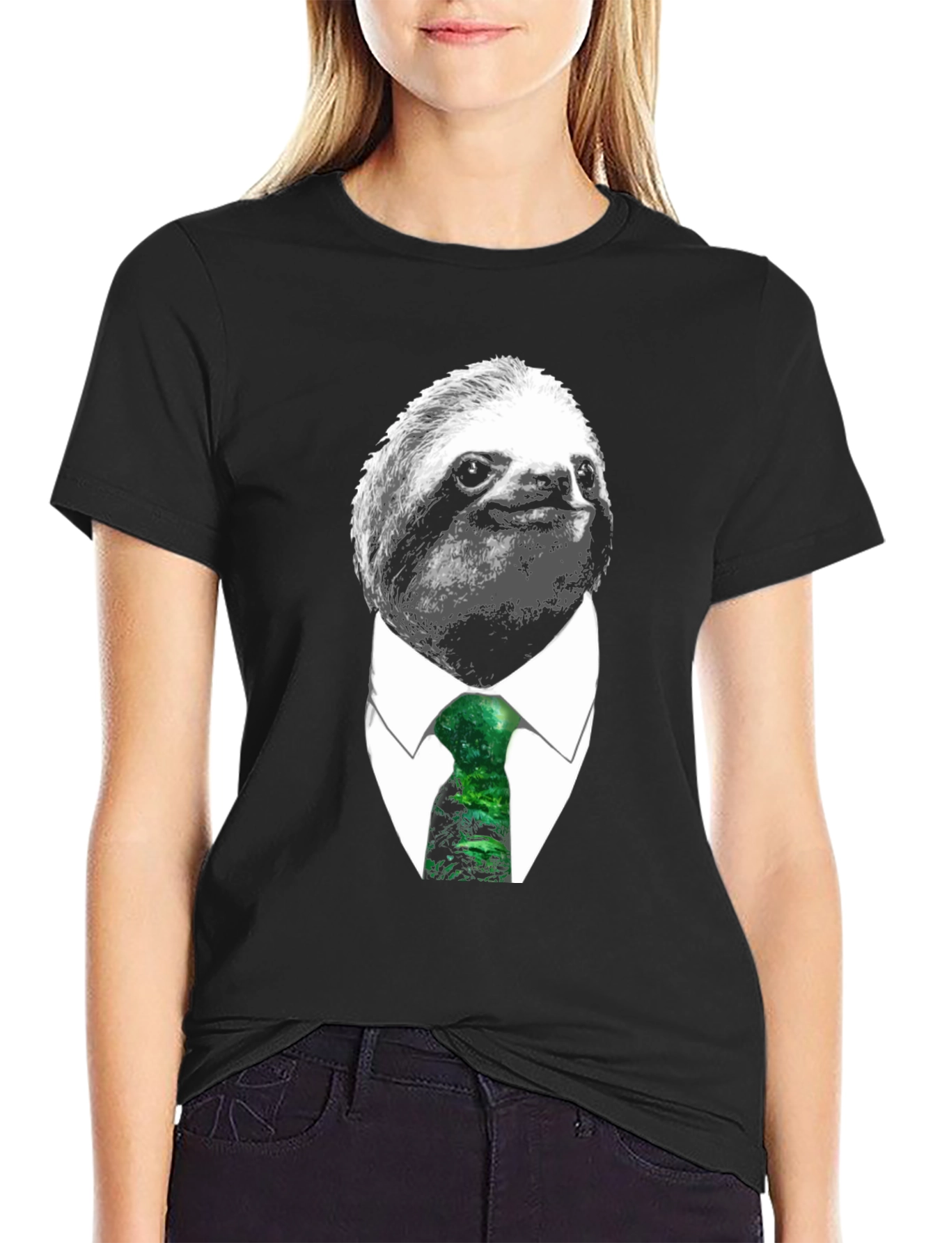 Sloth Boss T-Shirt - Business Casual Funny Tee