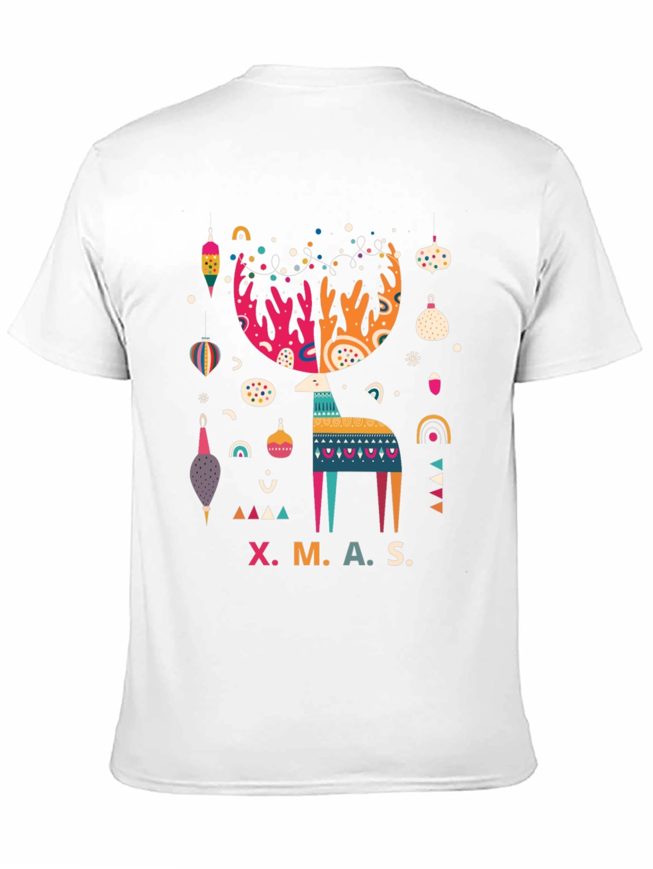 Festive XMAS Reindeer Graphic T-Shirt