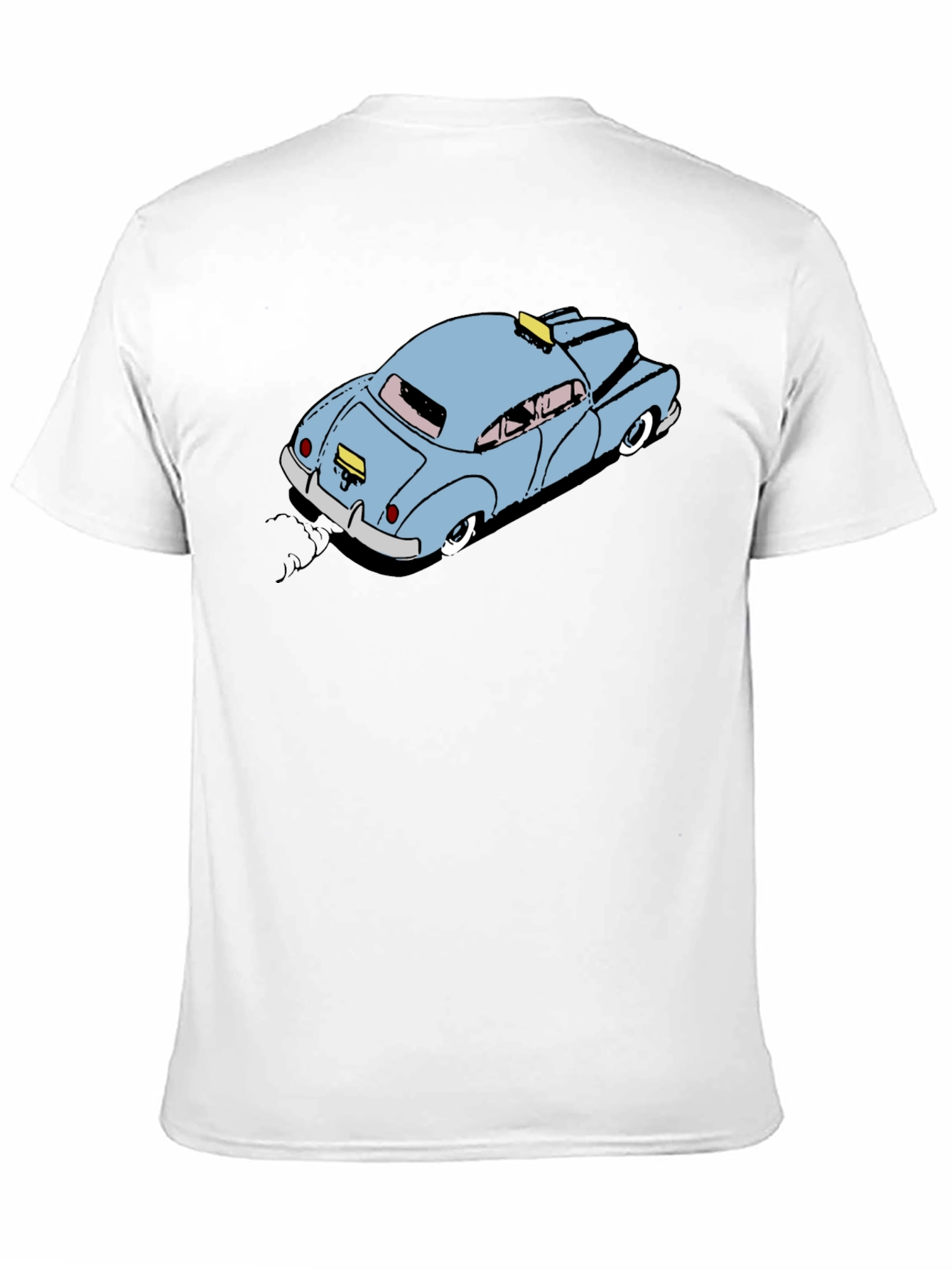 Cartoon Taxi T-Shirt - Black
