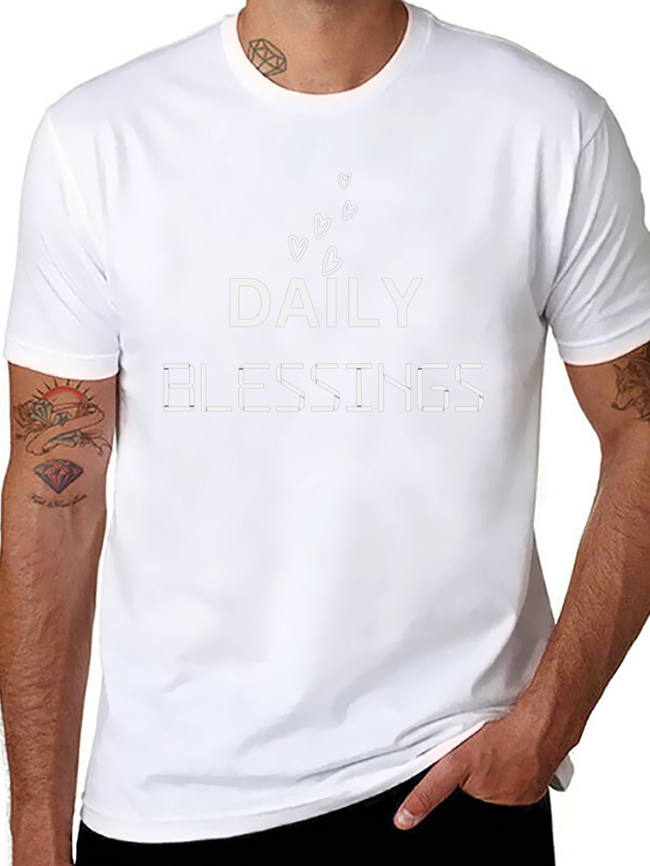 Daily Blessings Graphic T-Shirt - Black