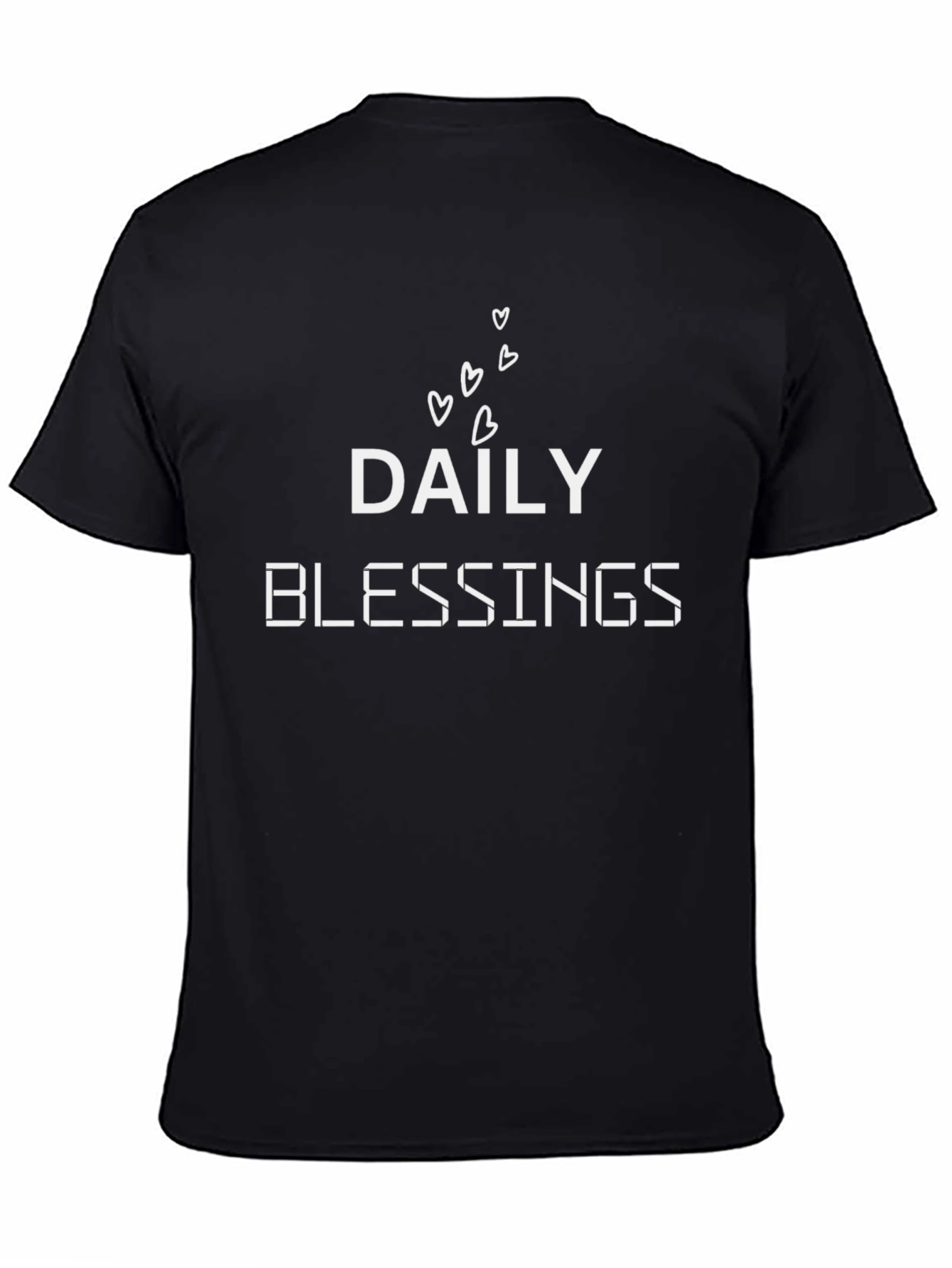 Daily Blessings Graphic T-Shirt - Black