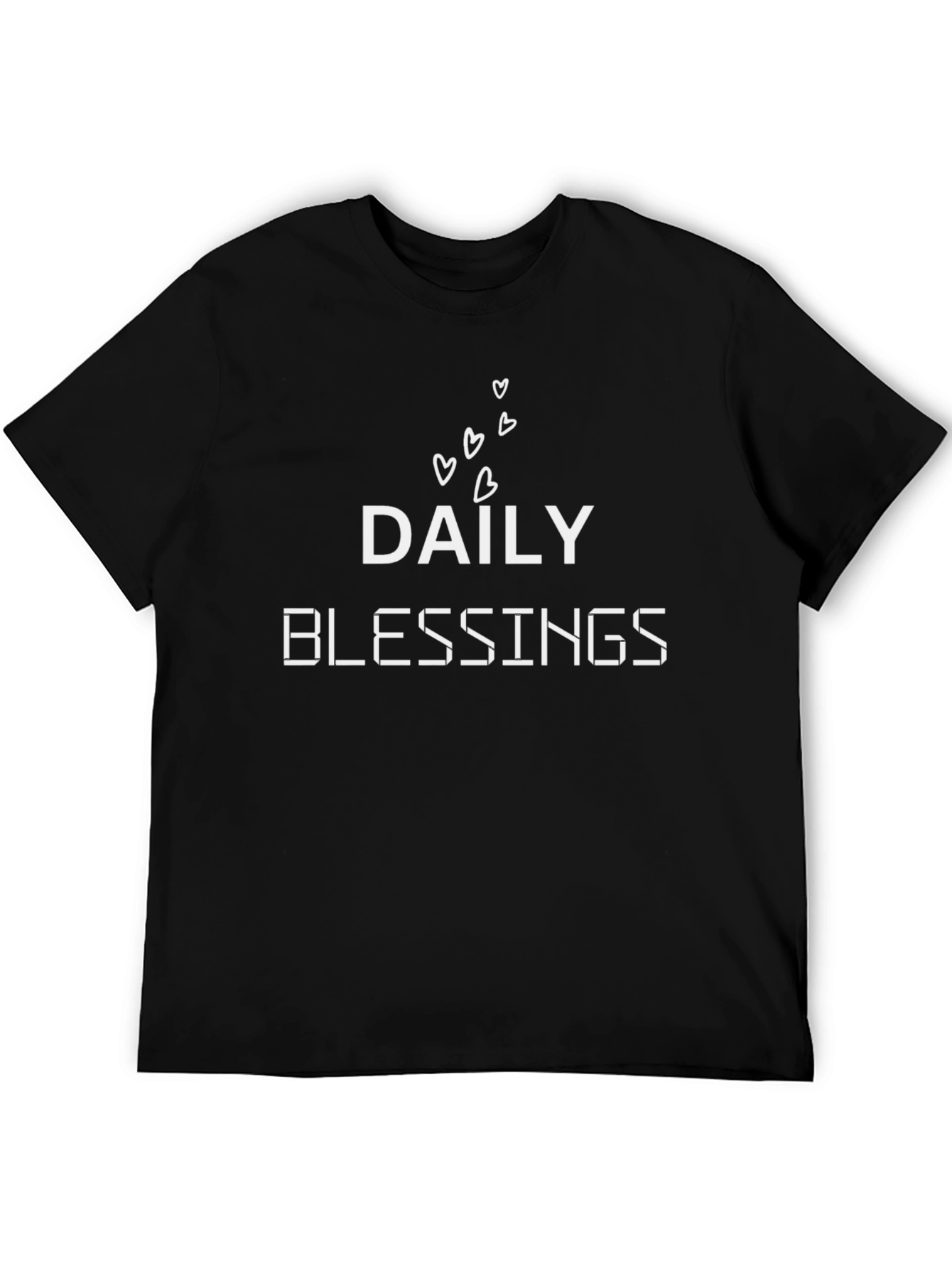Daily Blessings Graphic T-Shirt - Black