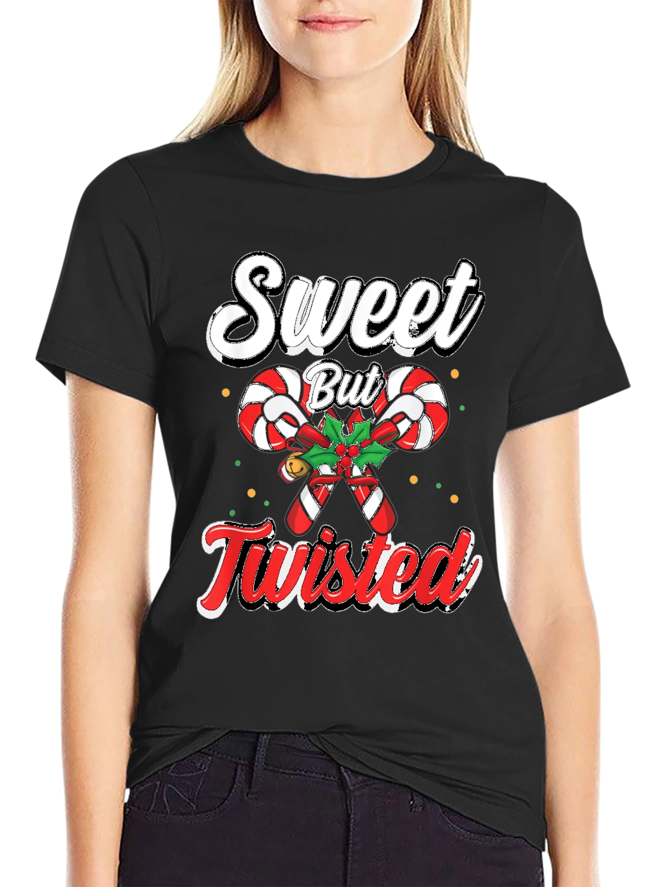 Sweet But Twisted Christmas Candy Cane T-Shirt