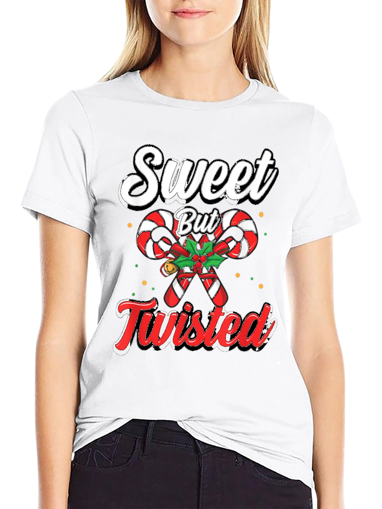 Sweet But Twisted Christmas Candy Cane T-Shirt