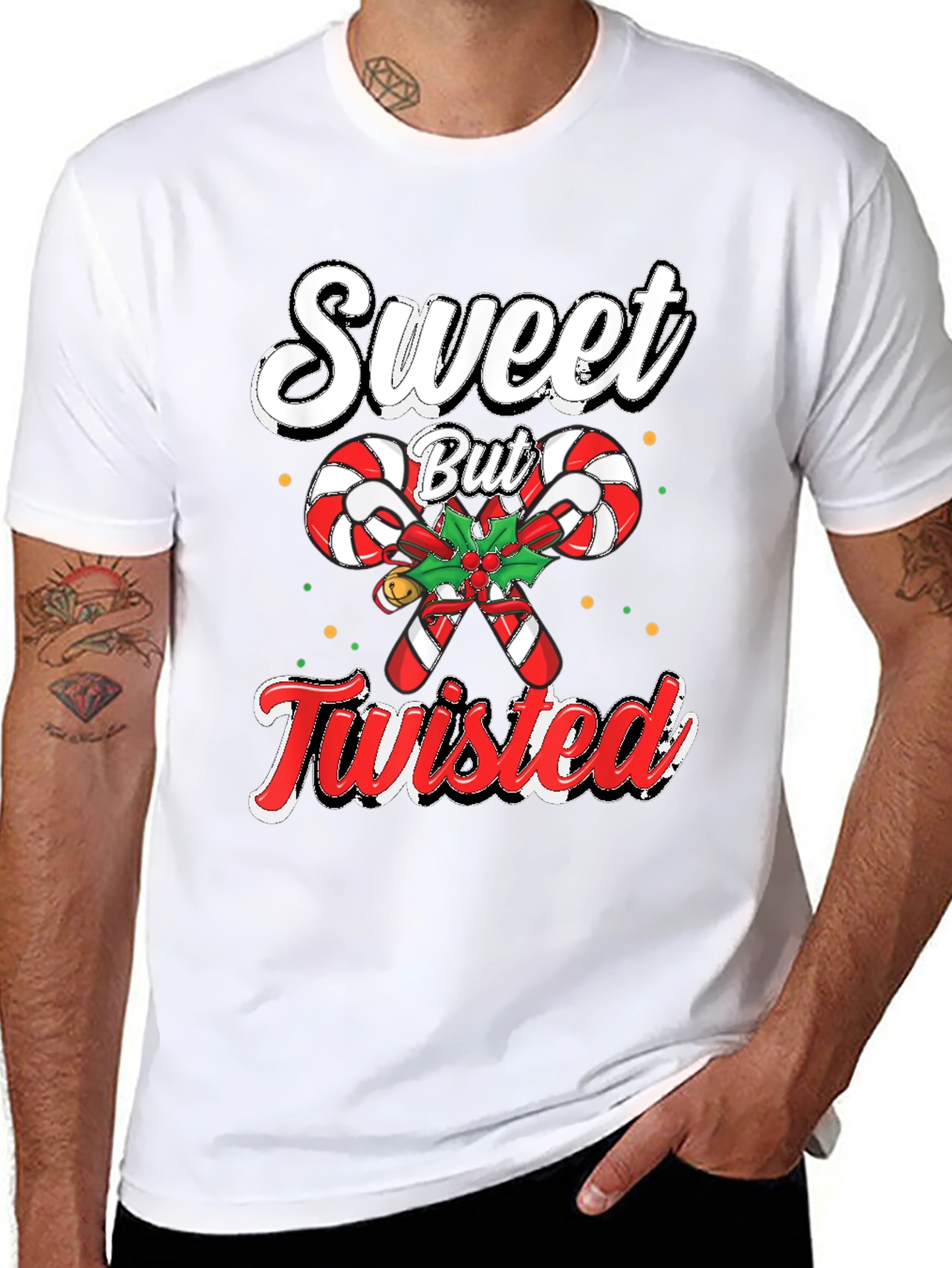 Sweet But Twisted Christmas Candy Cane T-Shirt