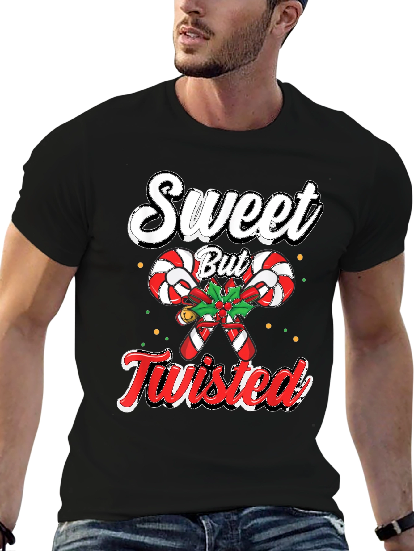 Sweet But Twisted Christmas Candy Cane T-Shirt