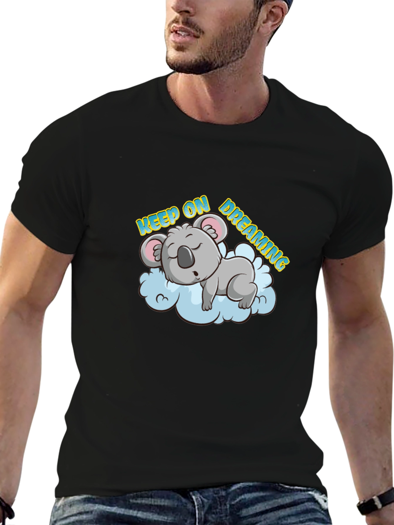 Dreaming Koala T-Shirt - Keep On Dreaming Design