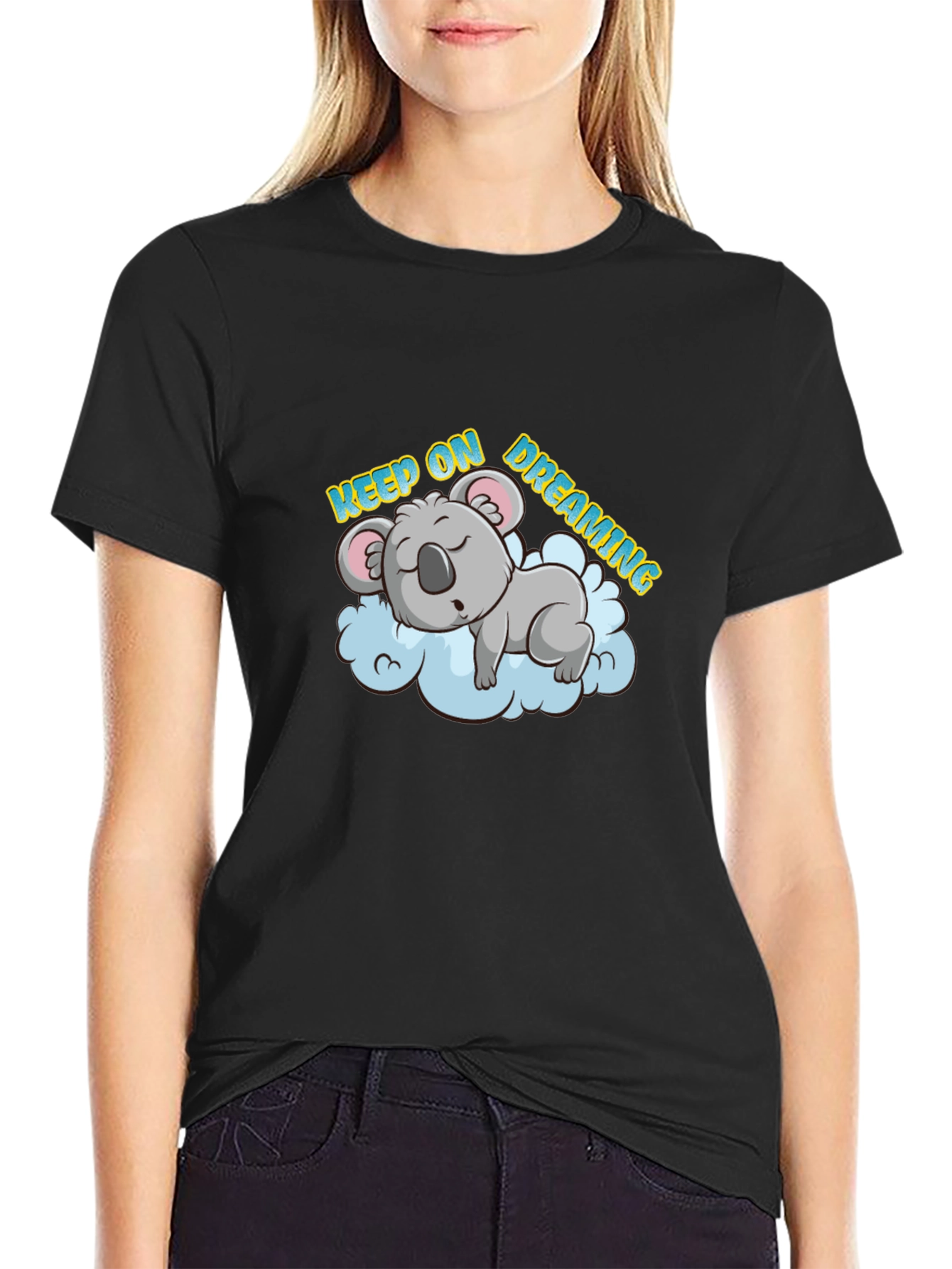 Dreaming Koala T-Shirt - Keep On Dreaming Design