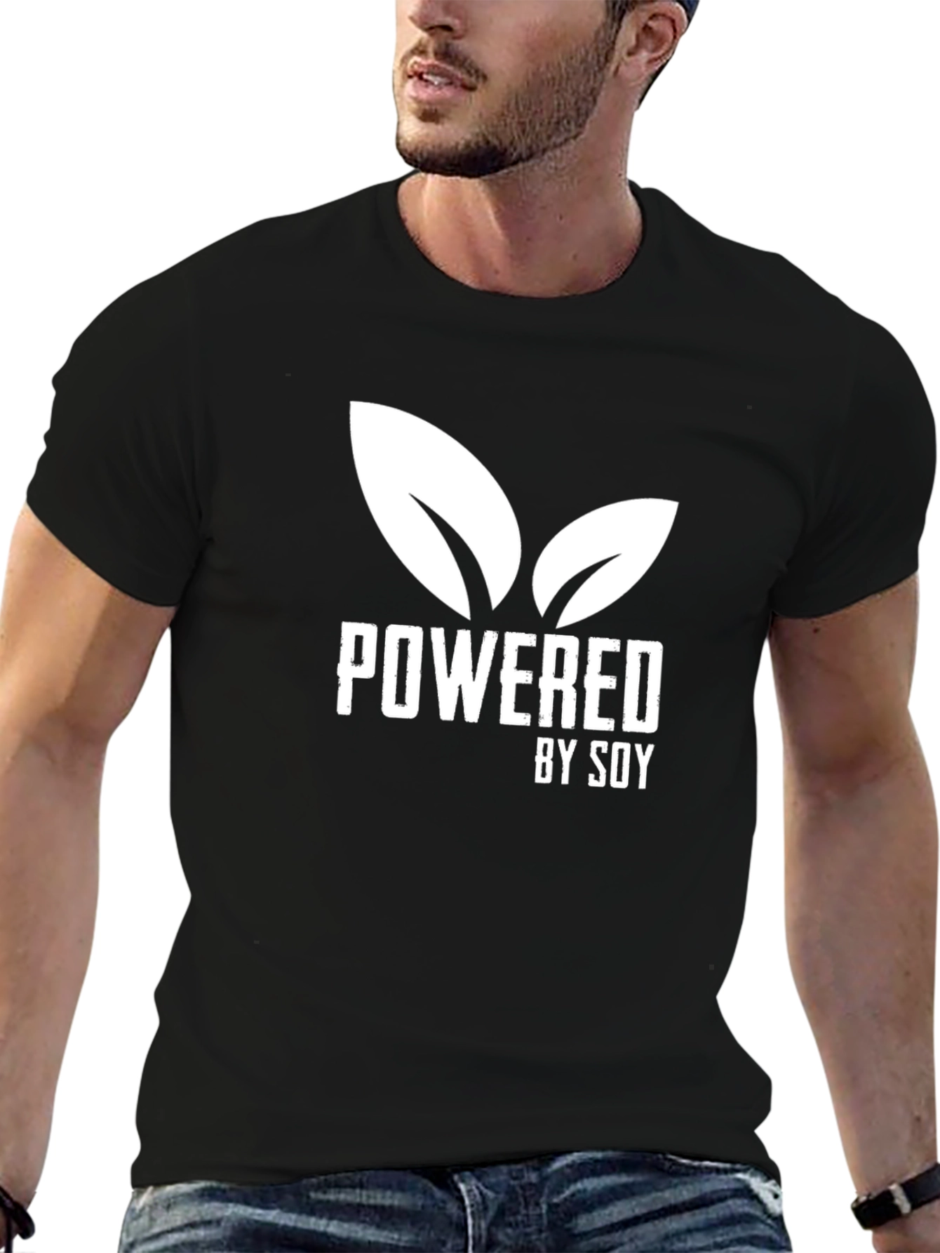 Powered by Soy T-Shirt - Vegan Plant Based Tee