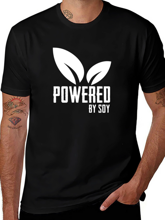 Powered by Soy T-Shirt - Vegan Plant Based Tee