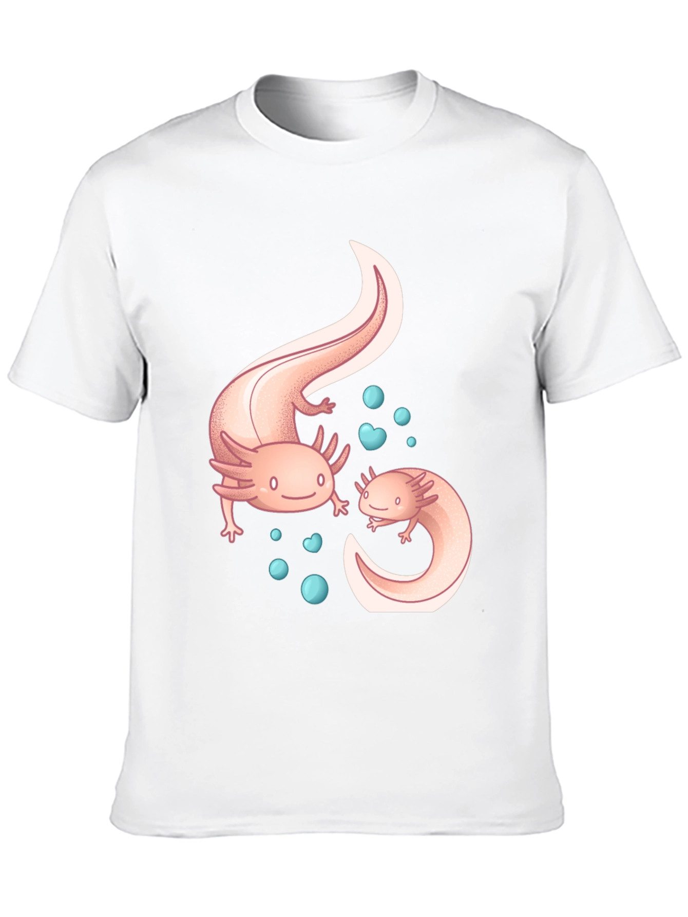 Axolotl Graphic Black T-Shirt