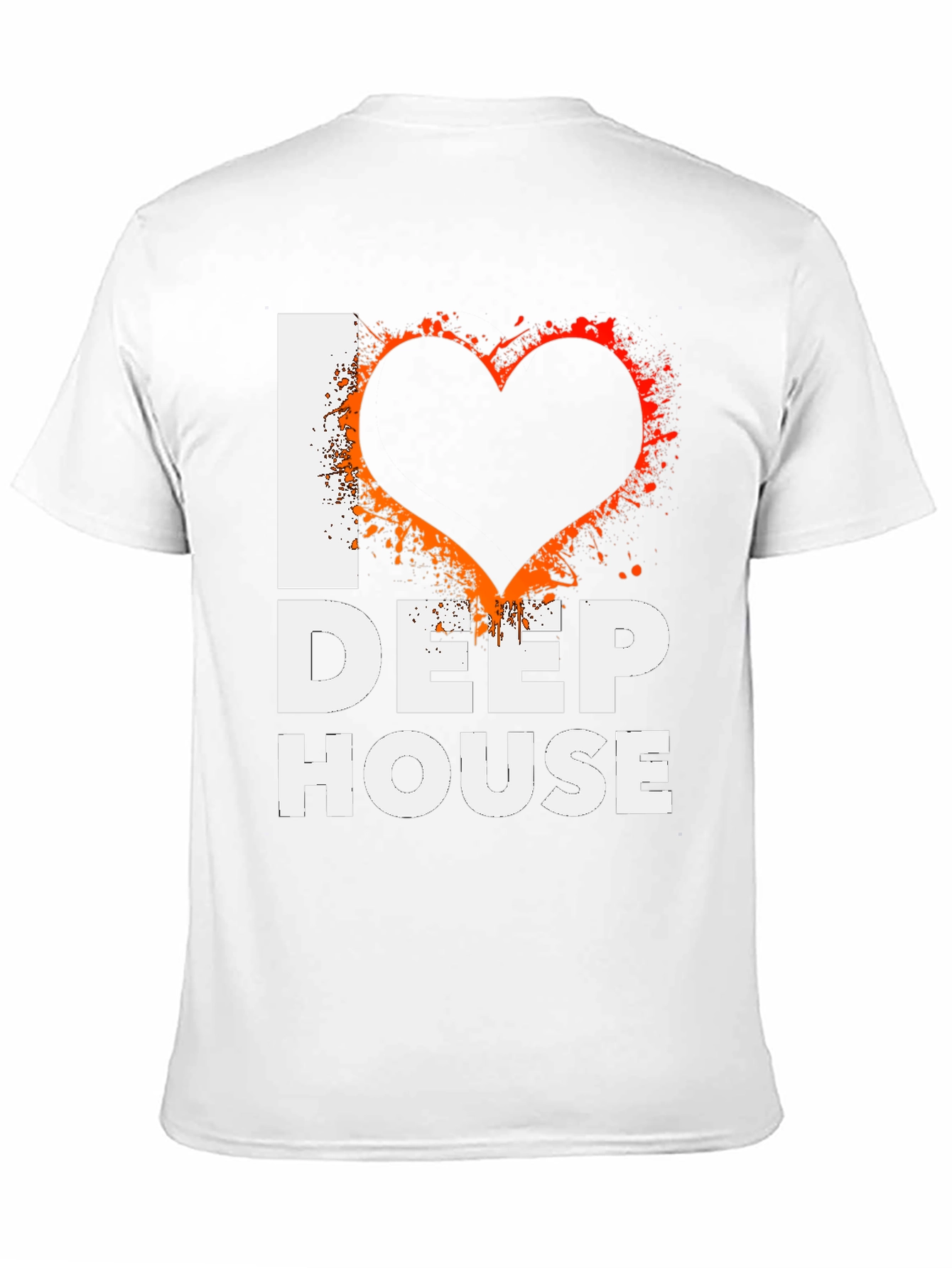 I Love Deep House Black Graphic Tee