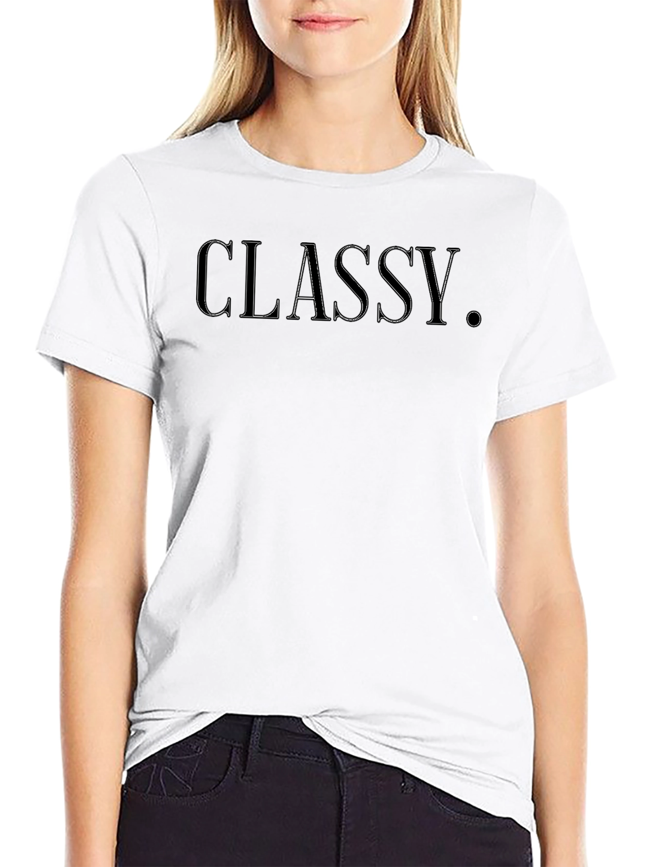Classy Black Graphic T-Shirt
