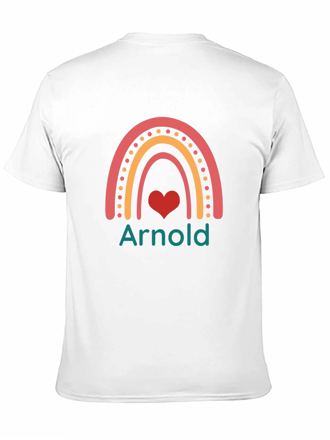 Arnold Rainbow Heart Graphic T-Shirt