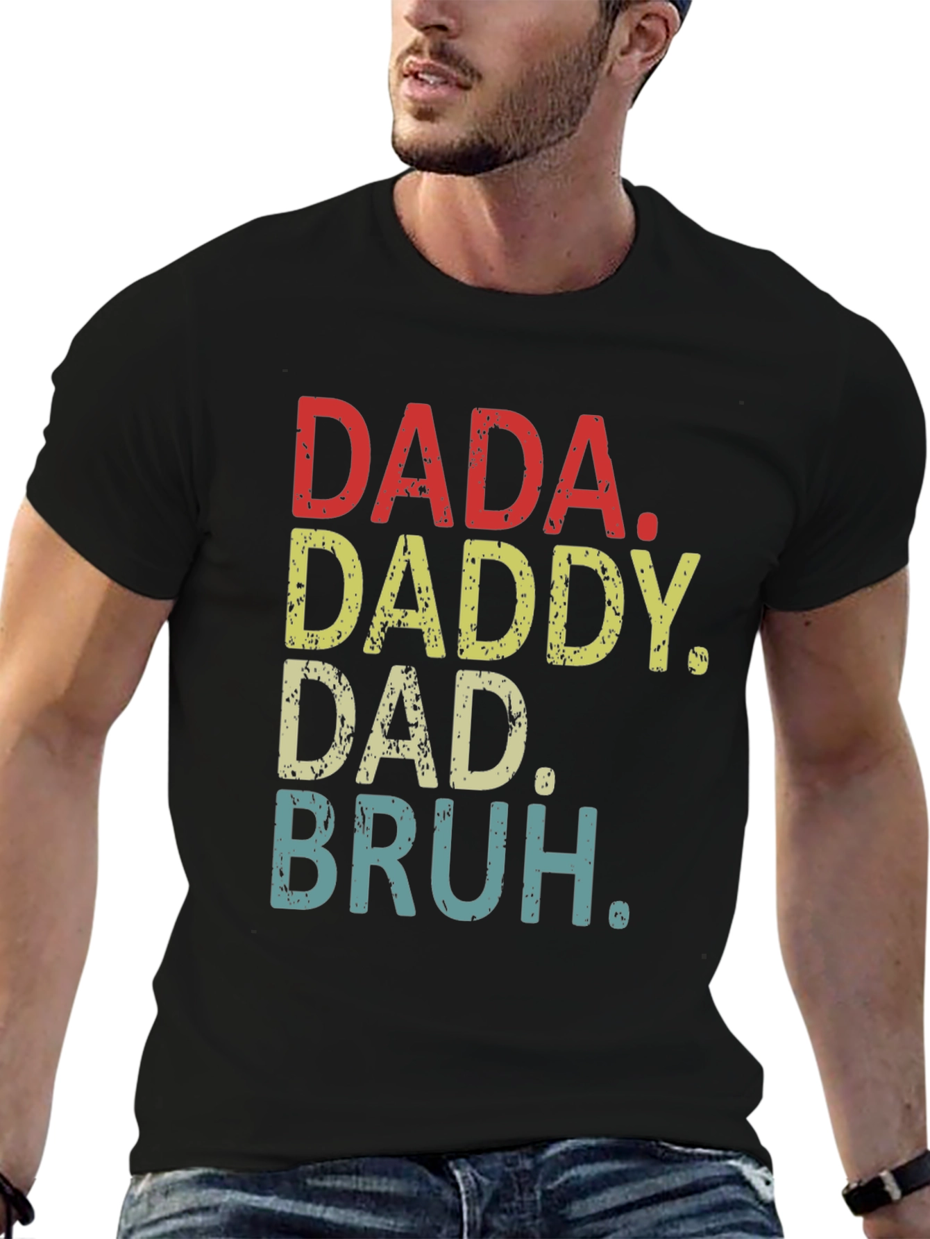 DADA DADDY DAD BRUH Funny Dad T-Shirt