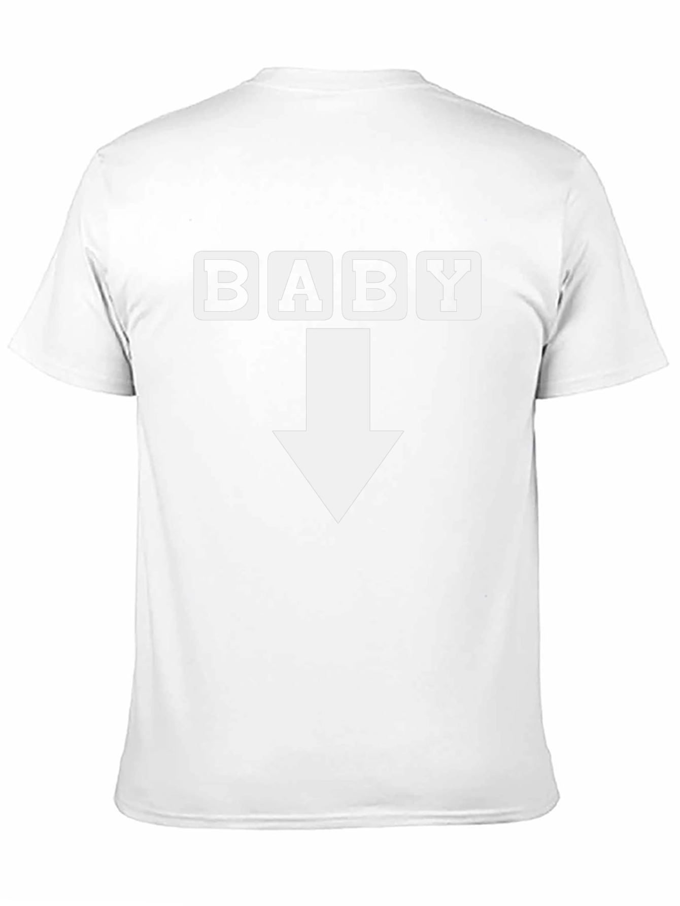 Baby Arrow Pointing Down Black T-Shirt