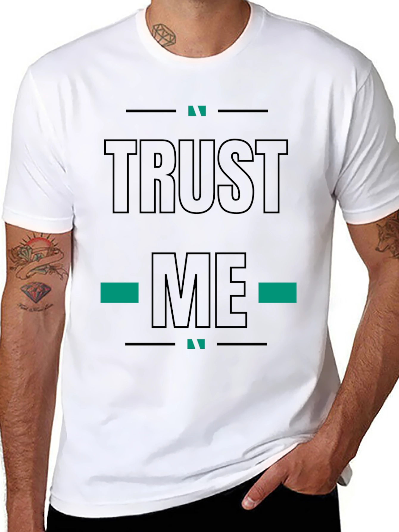 Trust Me Graphic T-Shirt Black