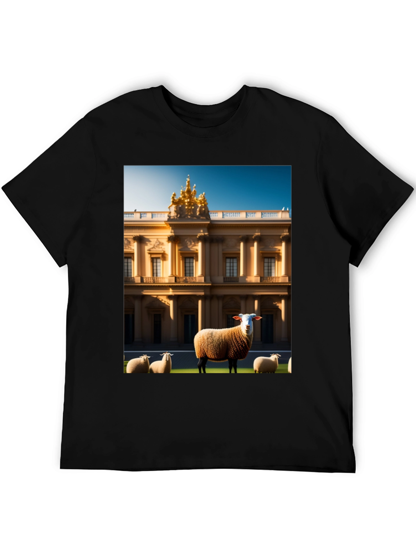 Sheep and Mansion Graphic Tee