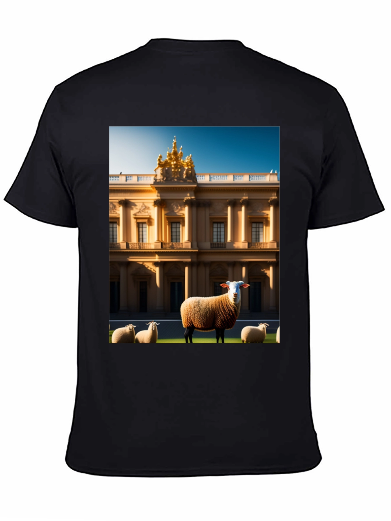 Sheep and Mansion Graphic Tee