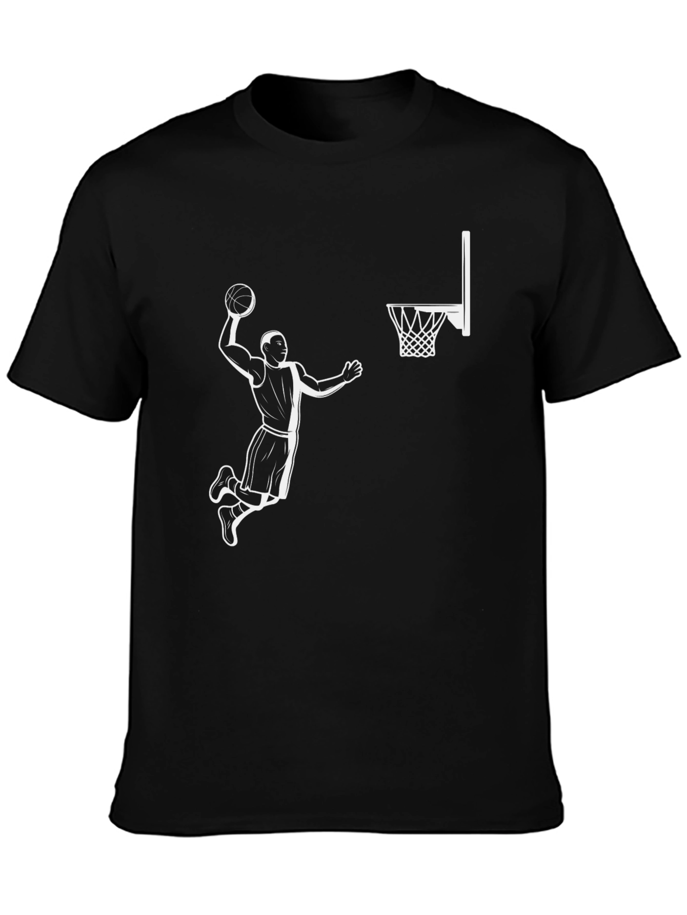 Slam Dunk Graphic Tee - Black Cotton T-Shirt