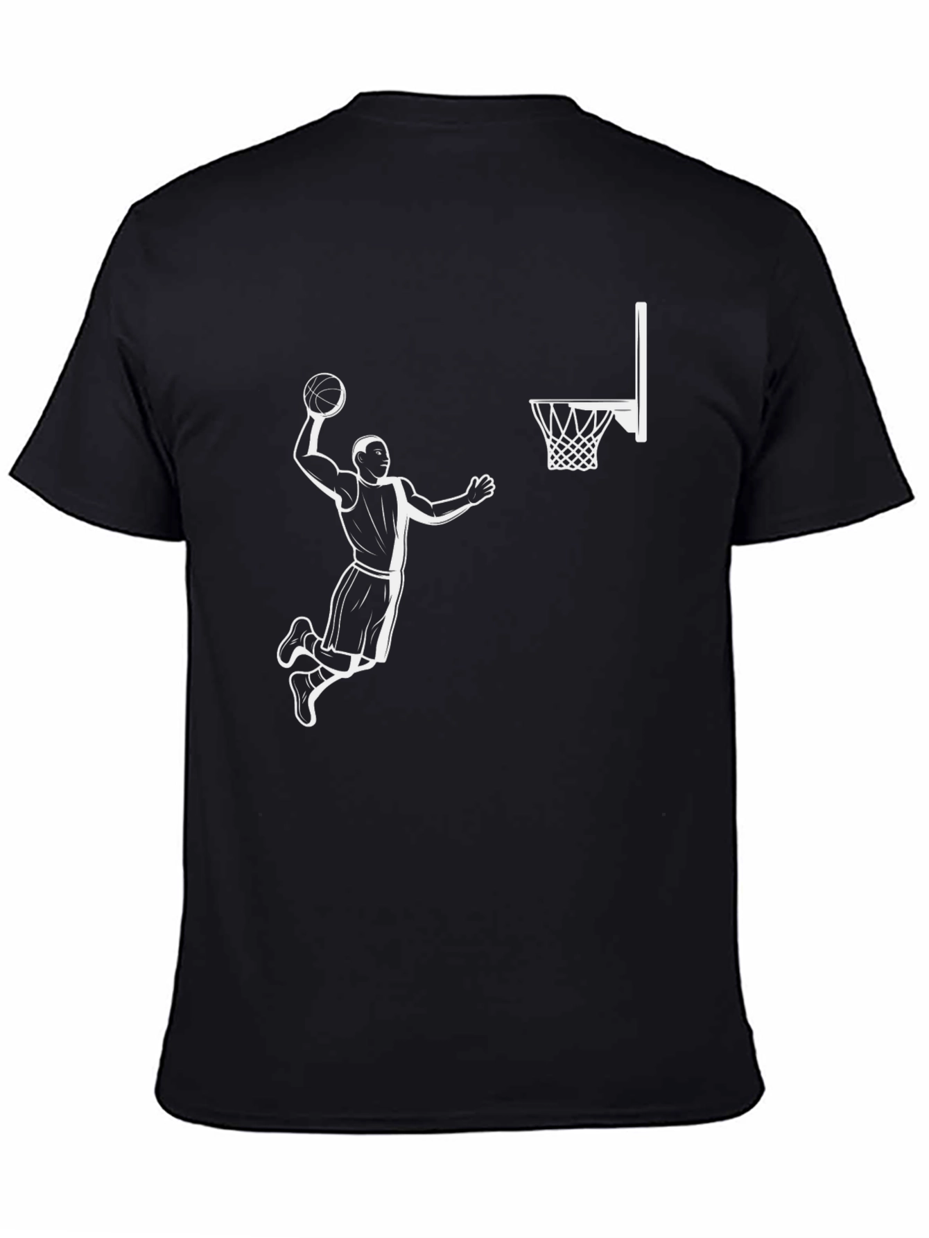 Slam Dunk Graphic Tee - Black Cotton T-Shirt