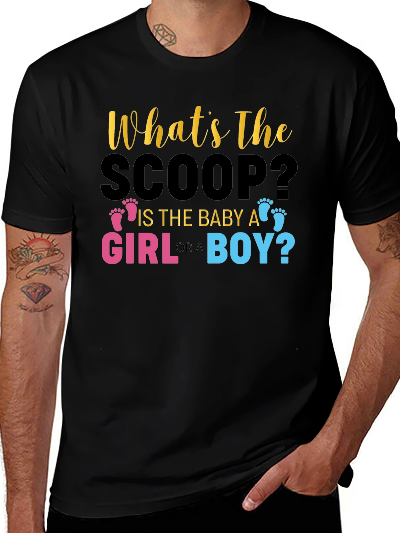 Gender Reveal Baby Scoop T-Shirt