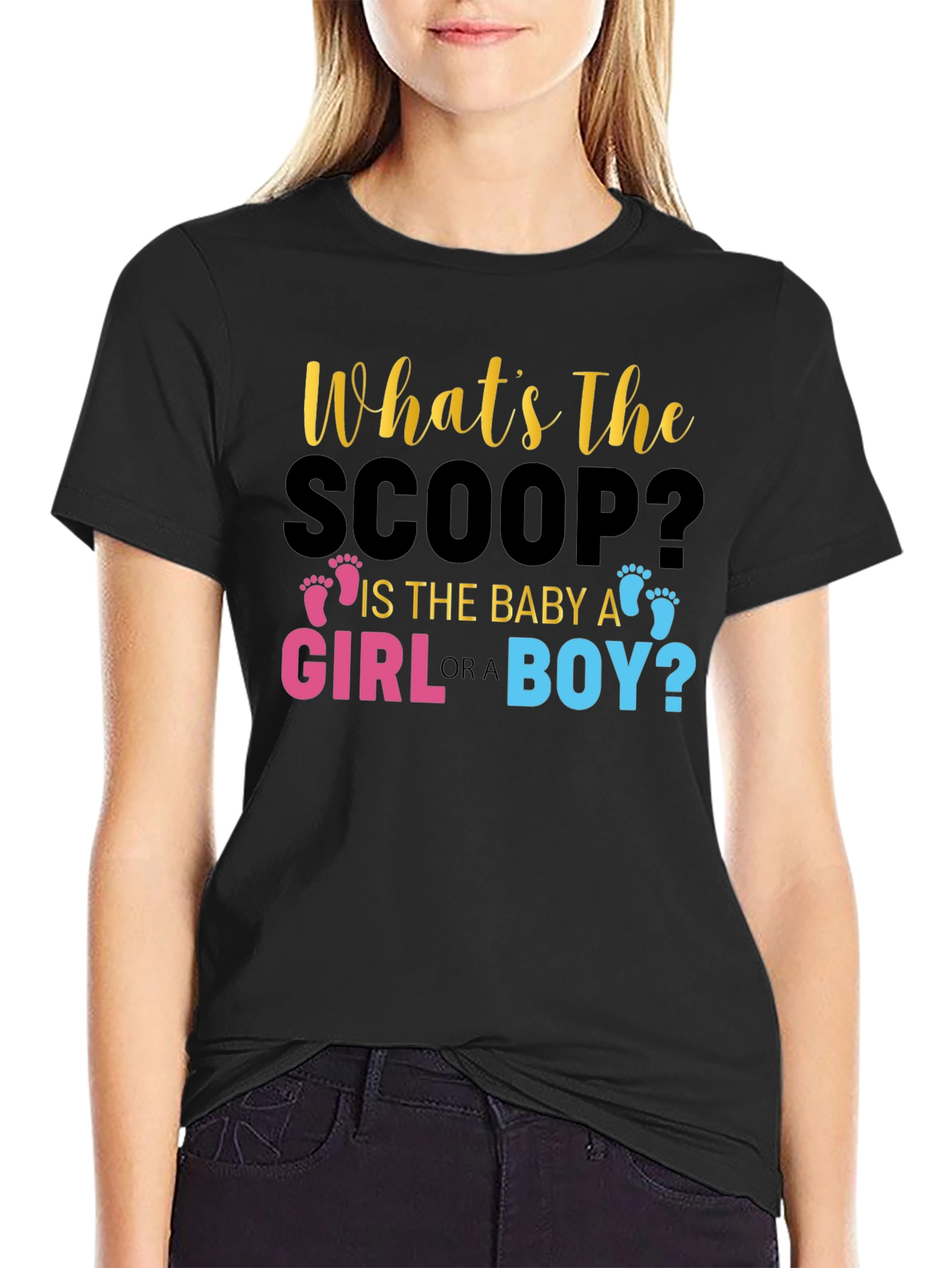 Gender Reveal Baby Scoop T-Shirt