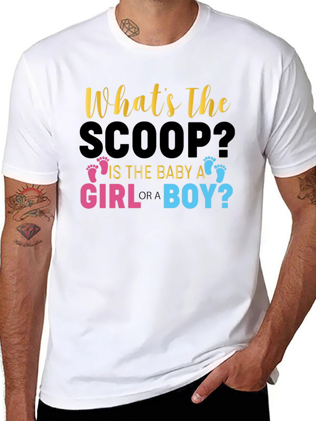 Gender Reveal Baby Scoop T-Shirt