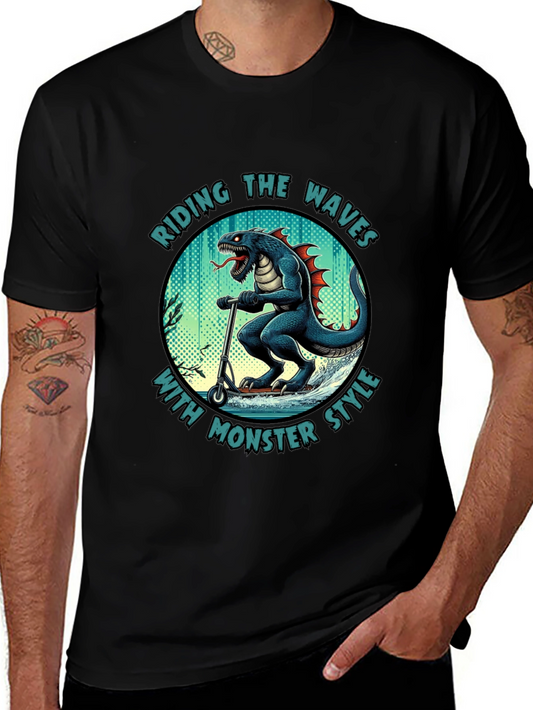 Monster Style Riding Waves T-Shirt