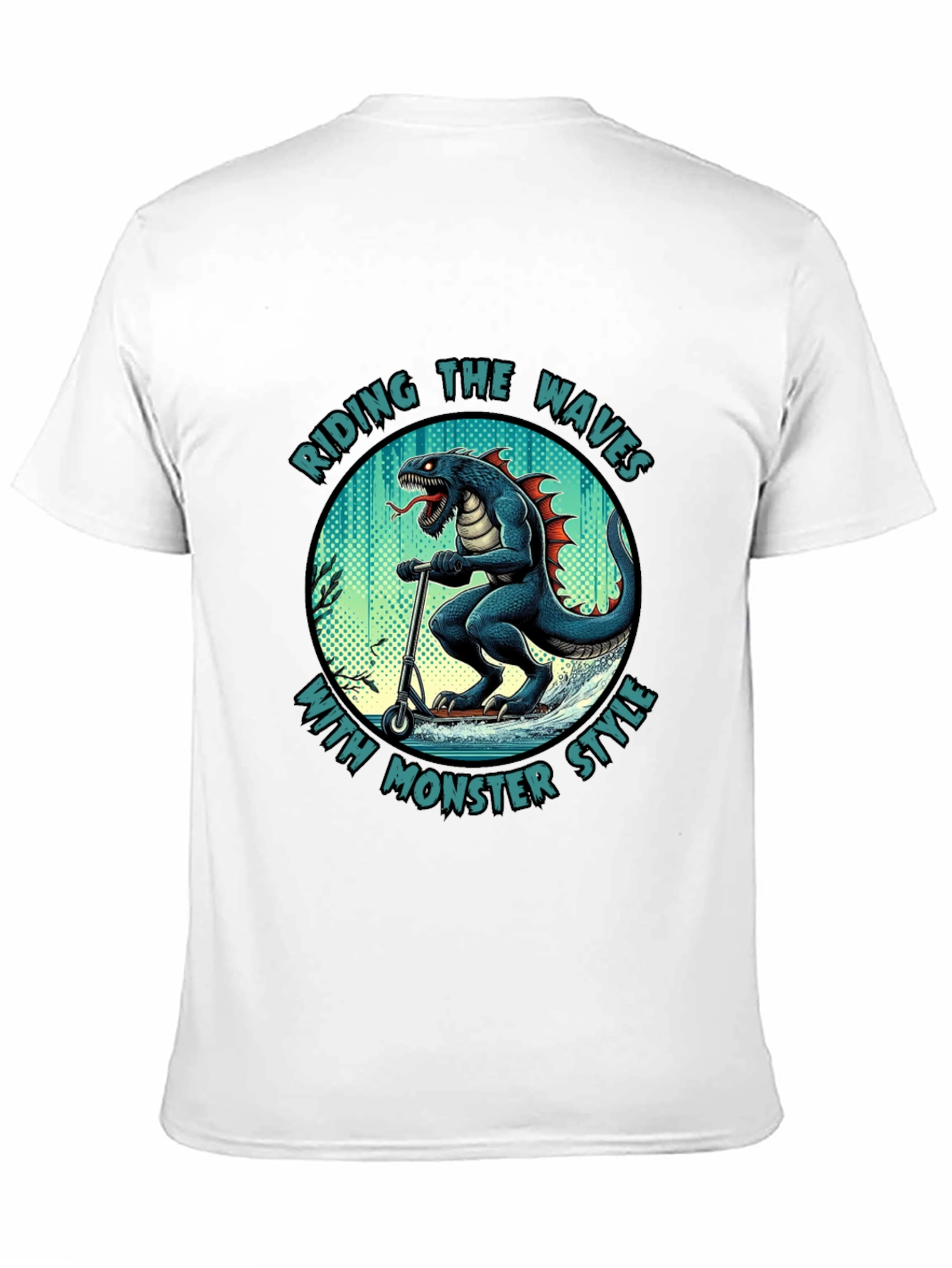 Monster Style Riding Waves T-Shirt