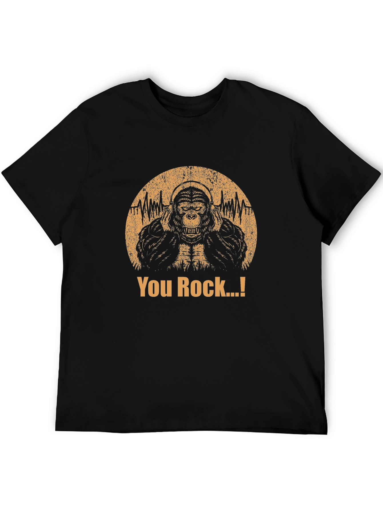 You Rock Gorilla Graphic Tee - Black