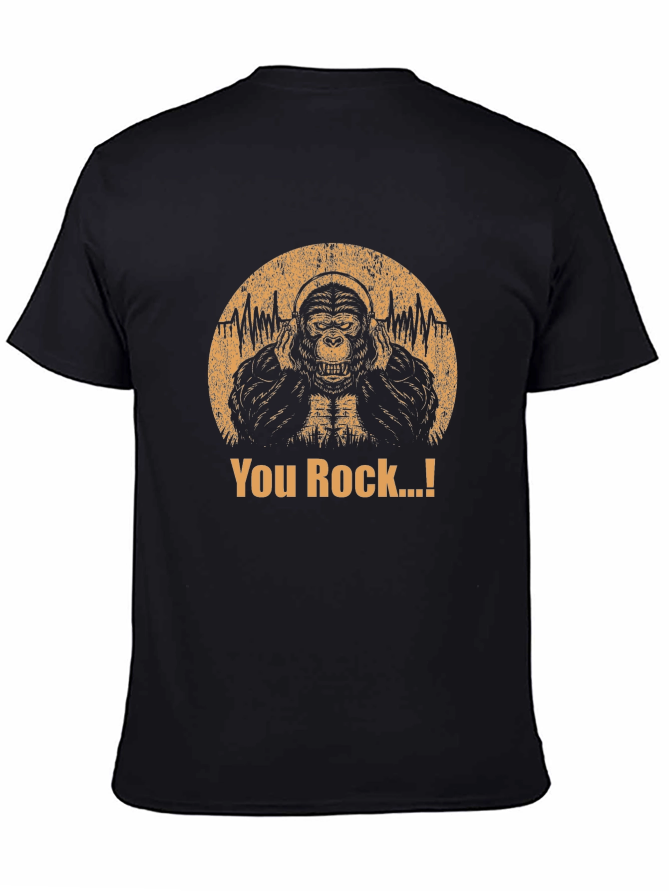 You Rock Gorilla Graphic Tee - Black