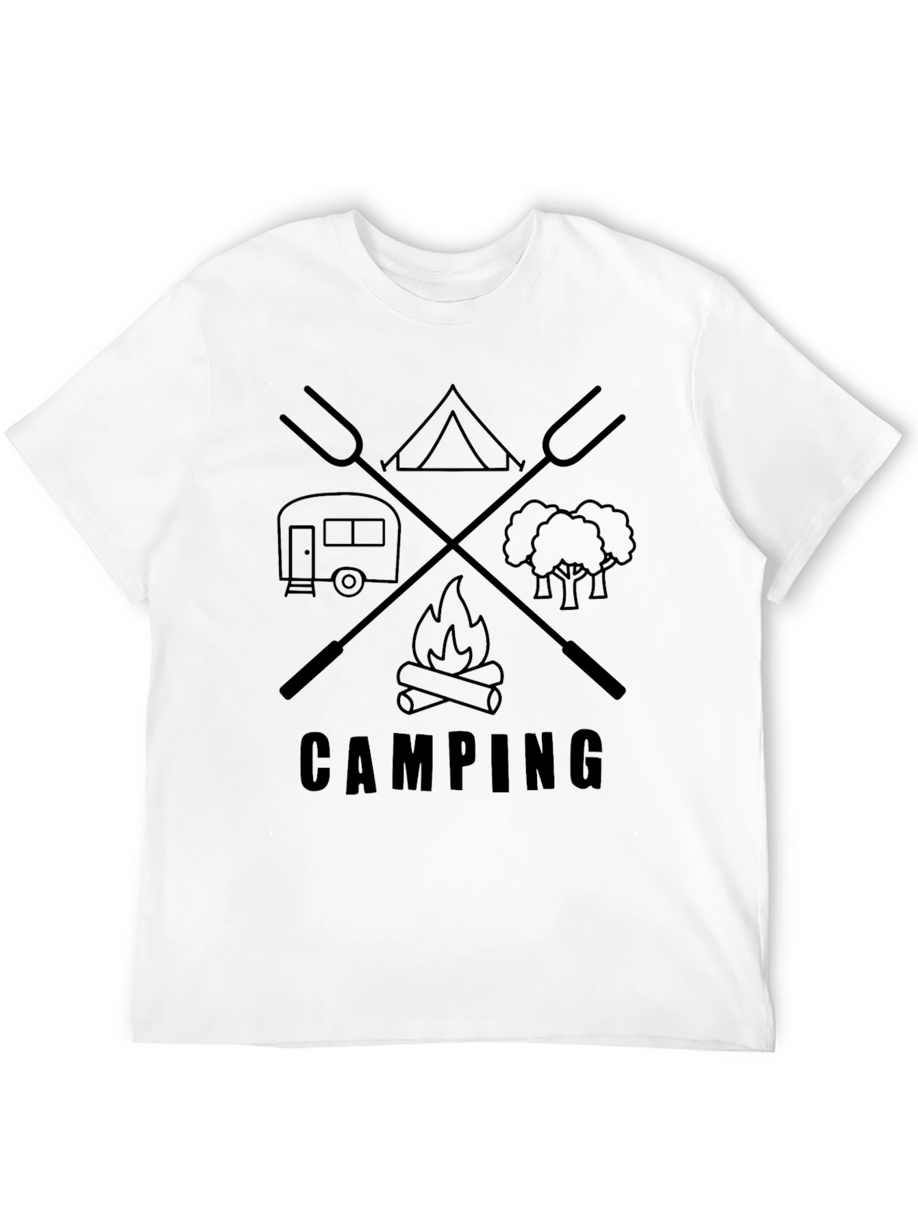 Camping Graphic T-Shirt - Adventure Ready Tee