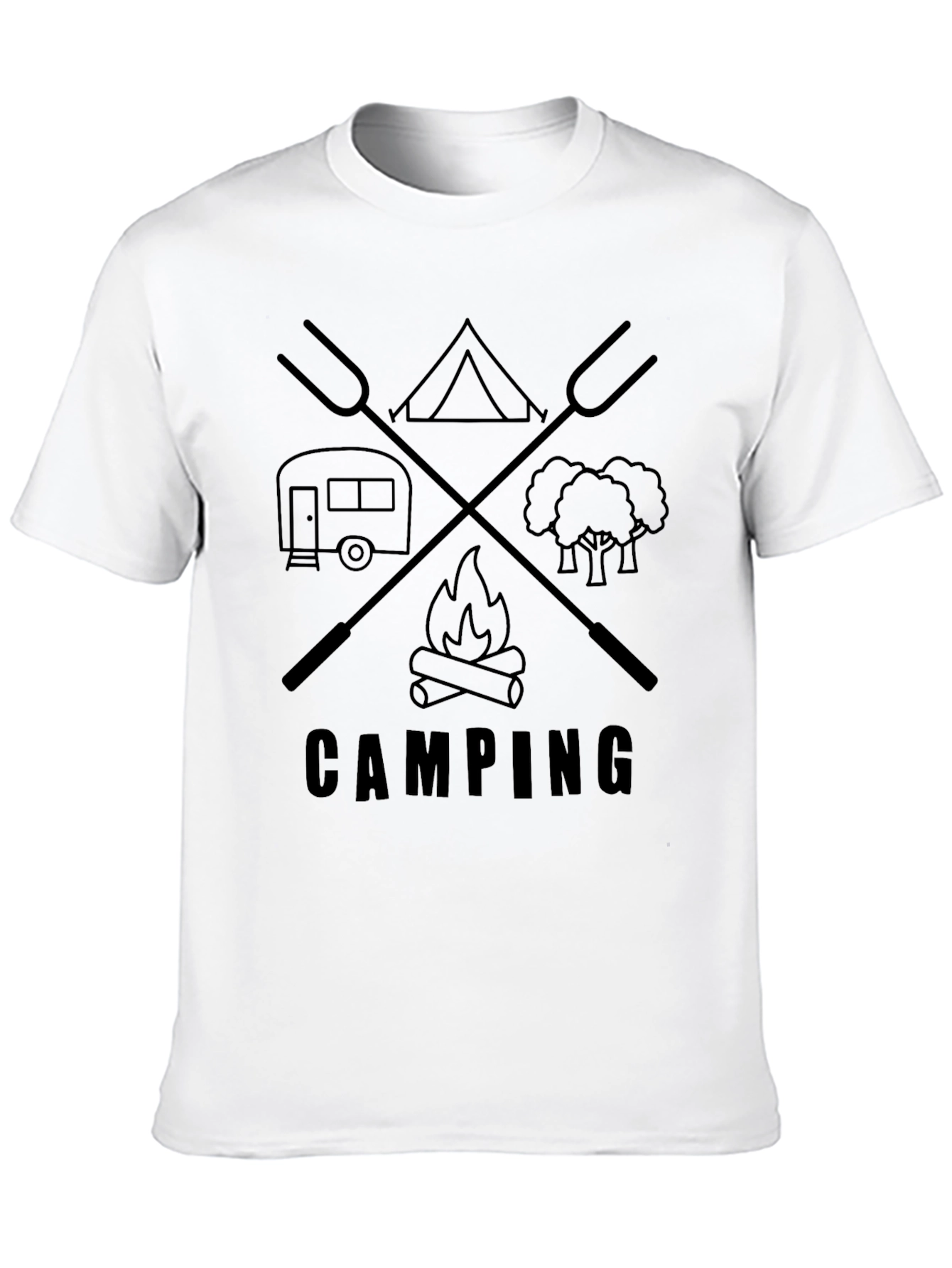 Camping Graphic T-Shirt - Adventure Ready Tee