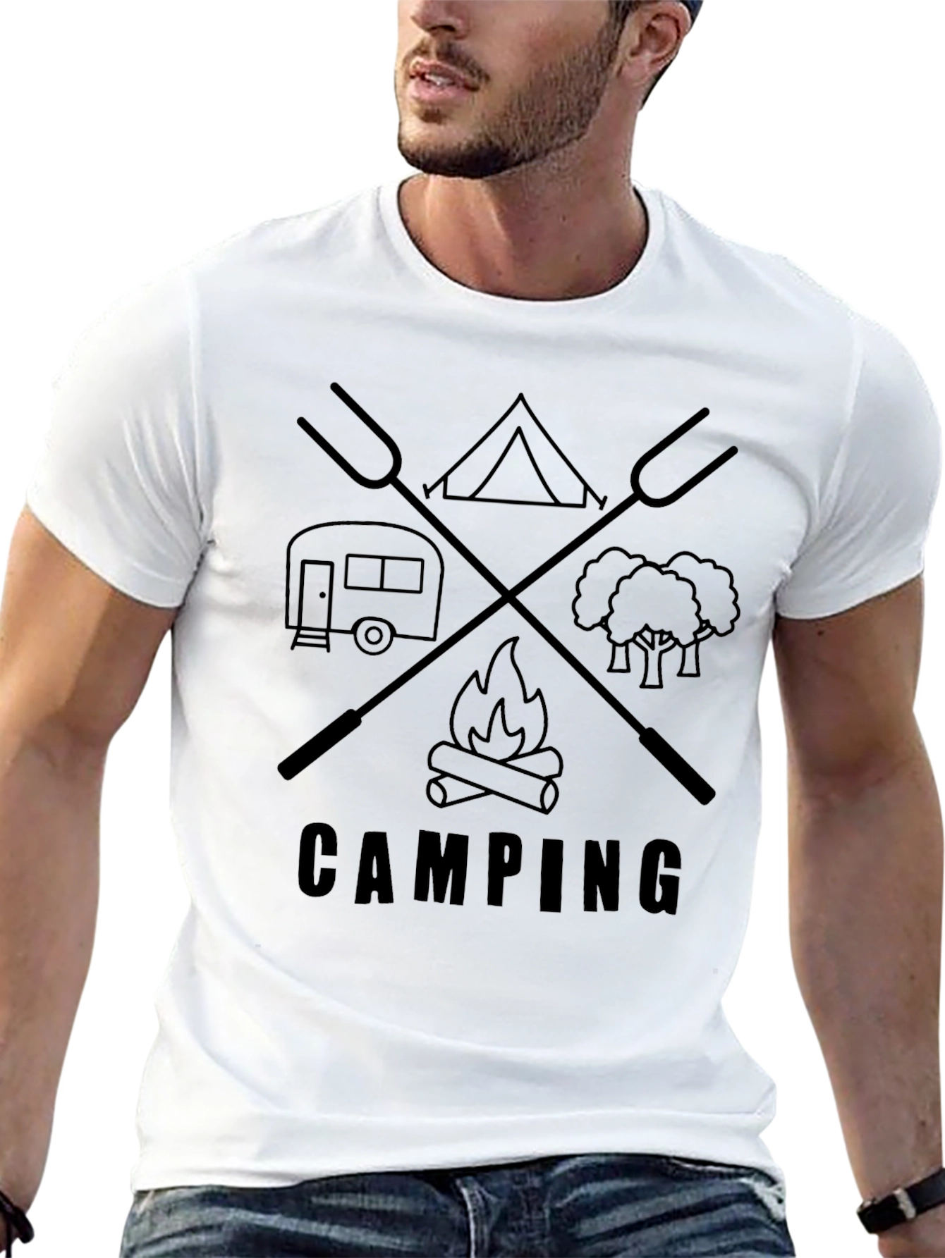 Camping Graphic T-Shirt - Adventure Ready Tee