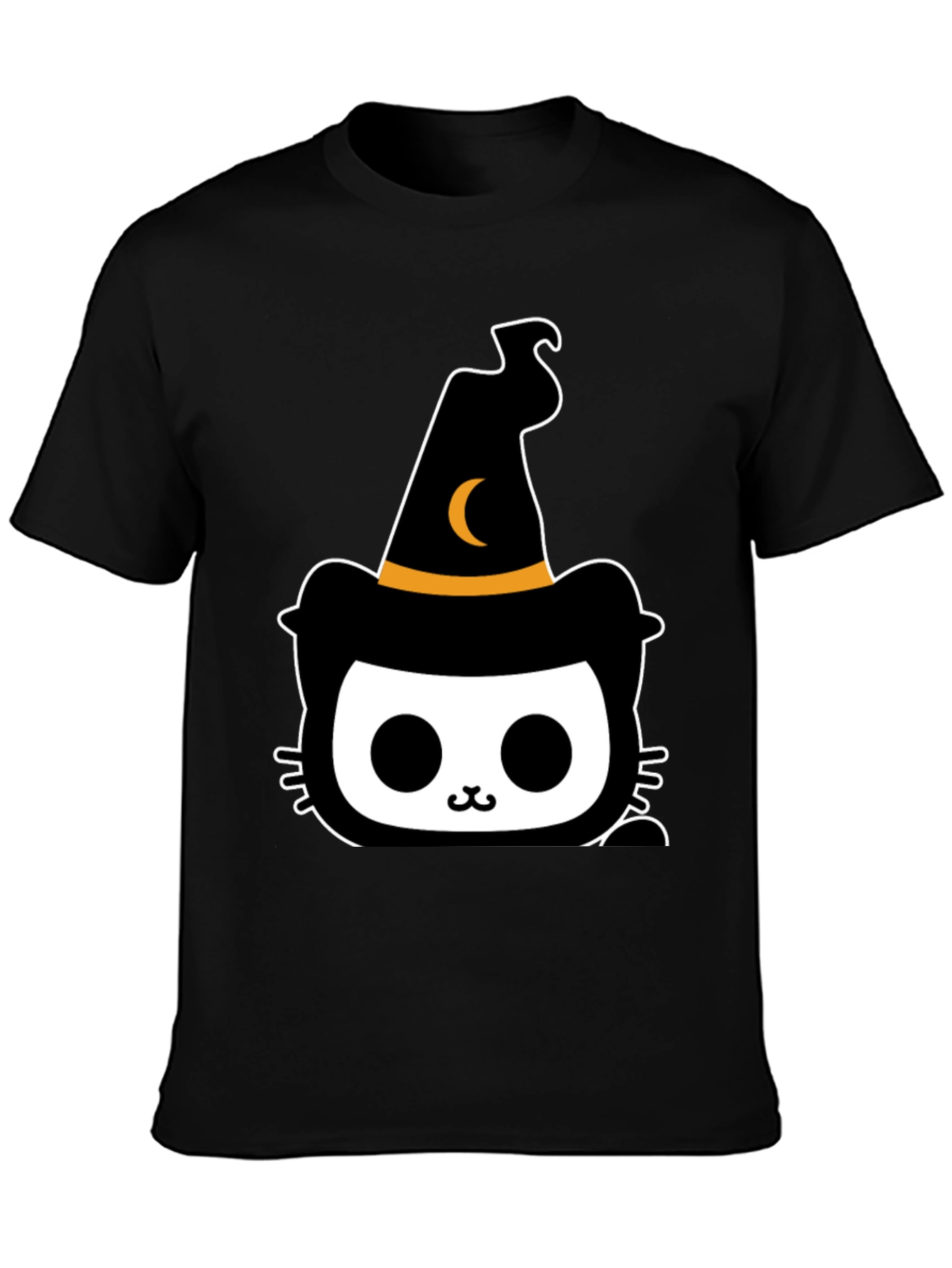 Halloween Cat Witch T-Shirt - Spooky Cute Tee