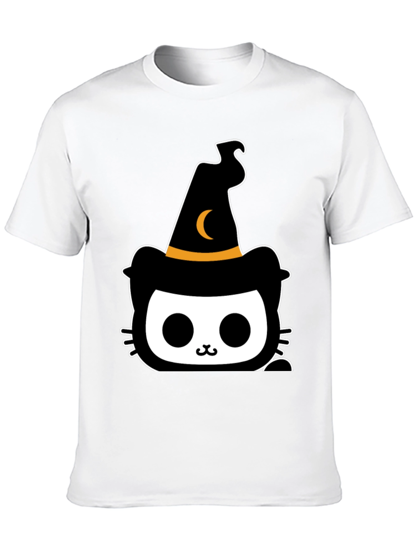 Halloween Cat Witch T-Shirt - Spooky Cute Tee