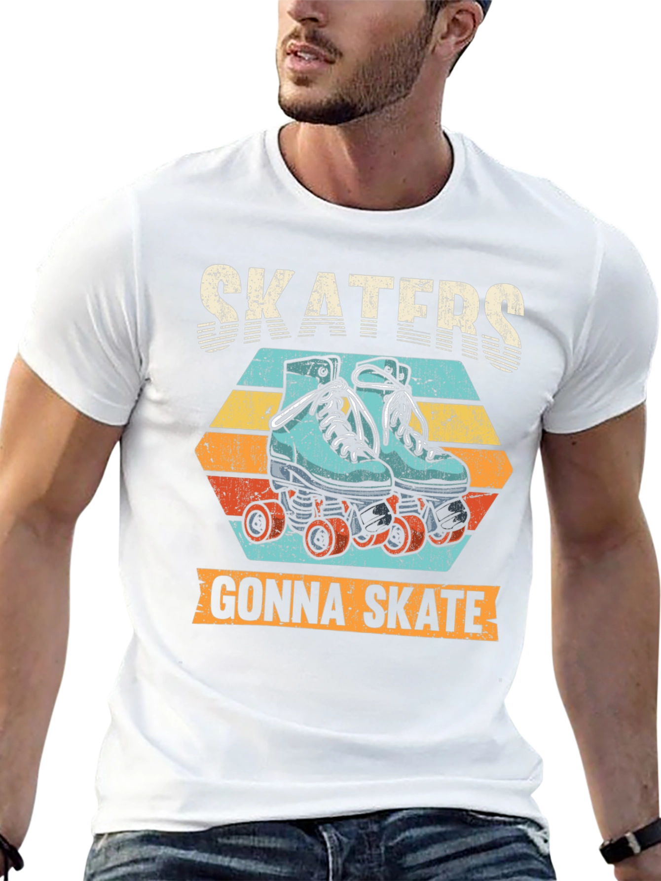 Skaters Gonna Skate Retro T-Shirt