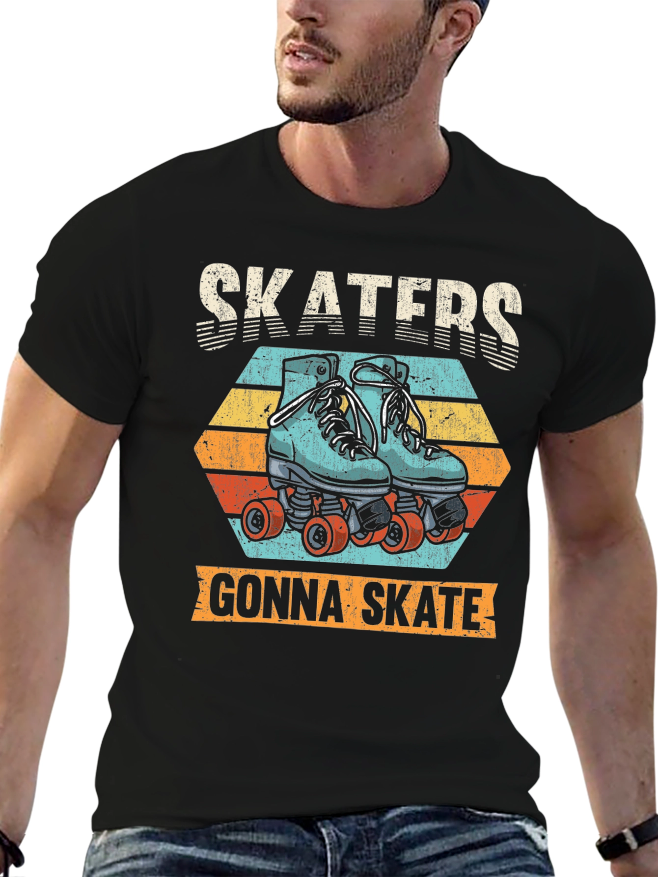 Skaters Gonna Skate Retro T-Shirt