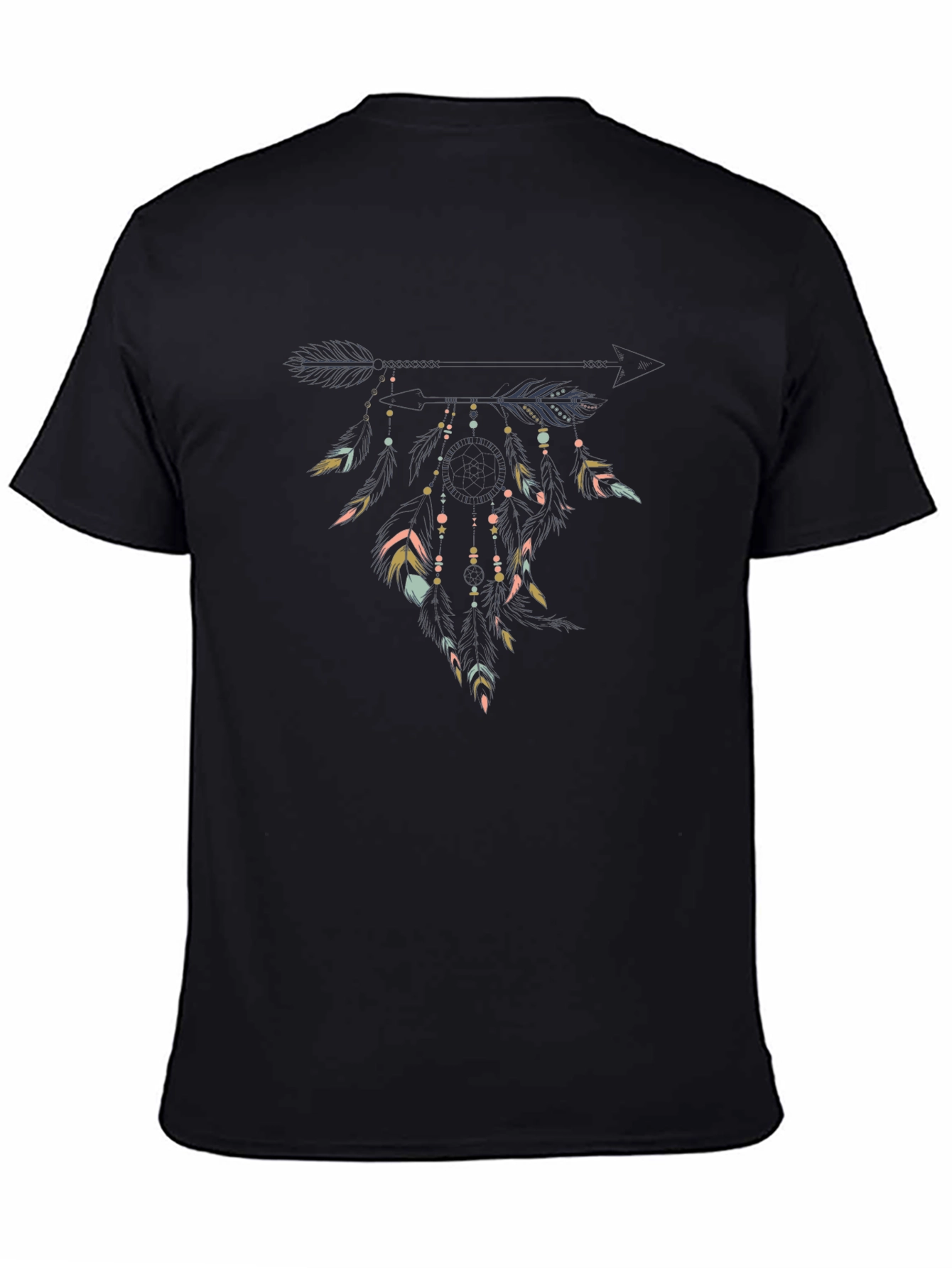 Dreamcatcher Graphic Tee - Mens Black T-Shirt