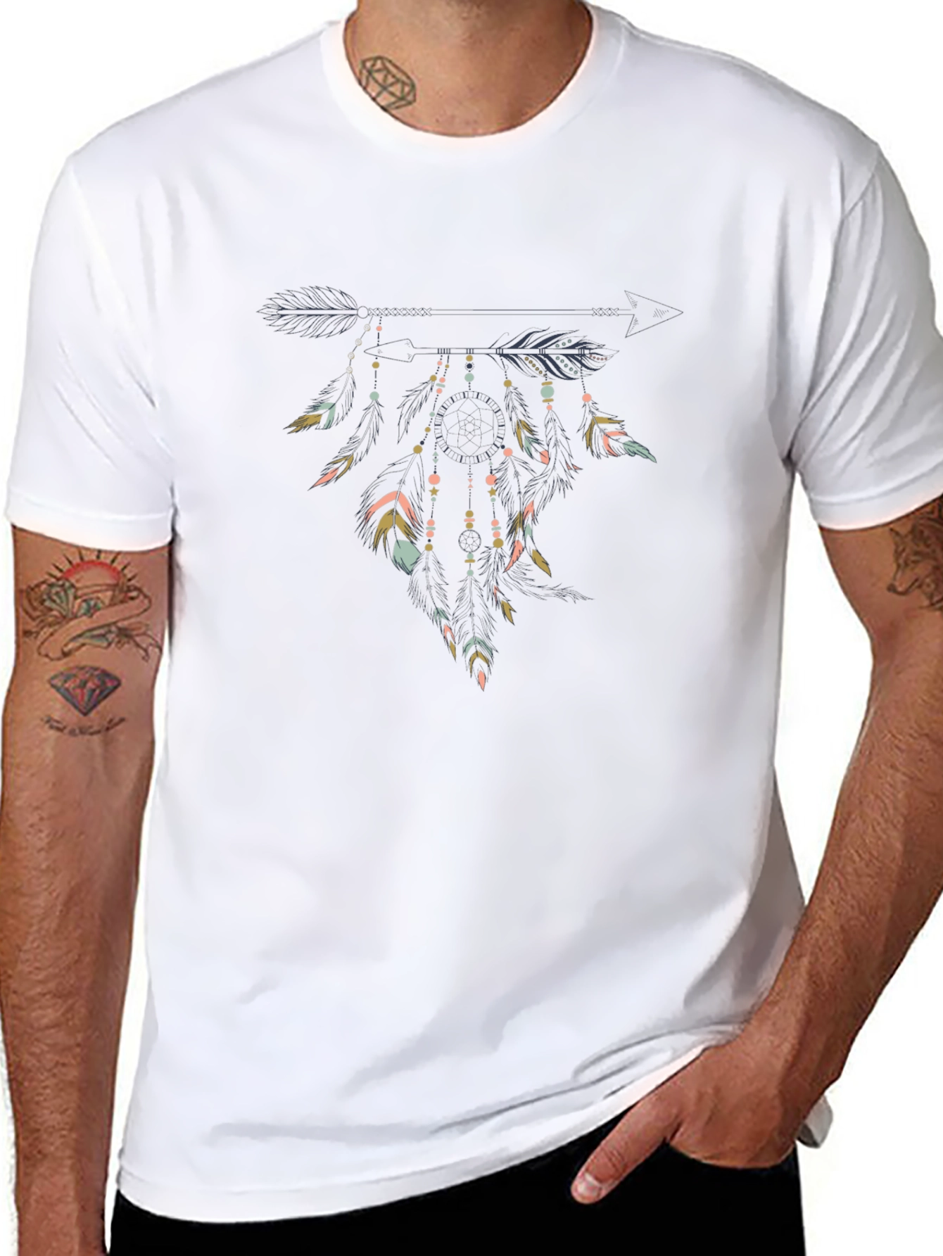 Dreamcatcher Graphic Tee - Mens Black T-Shirt