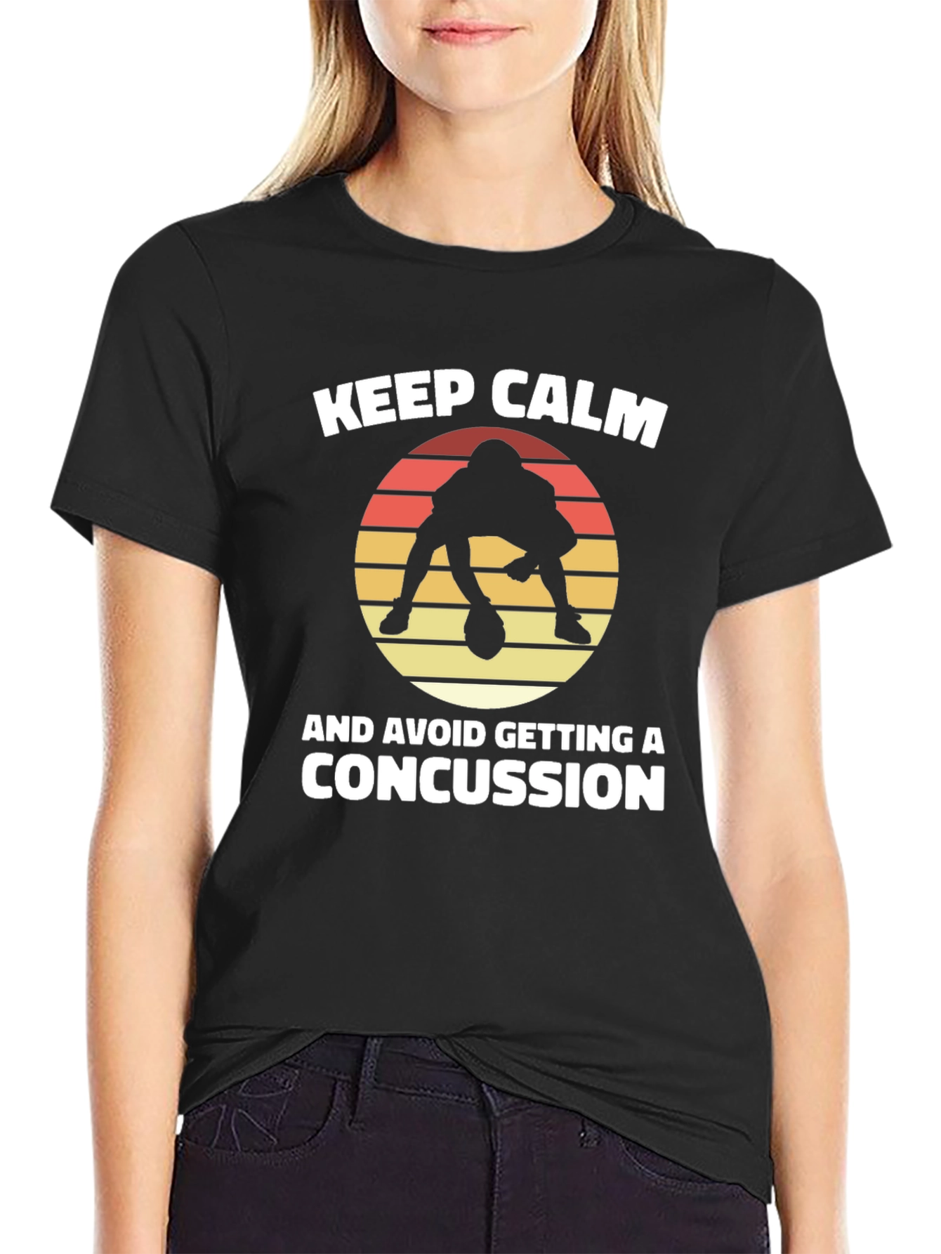Keep Calm Football Player T-Shirt